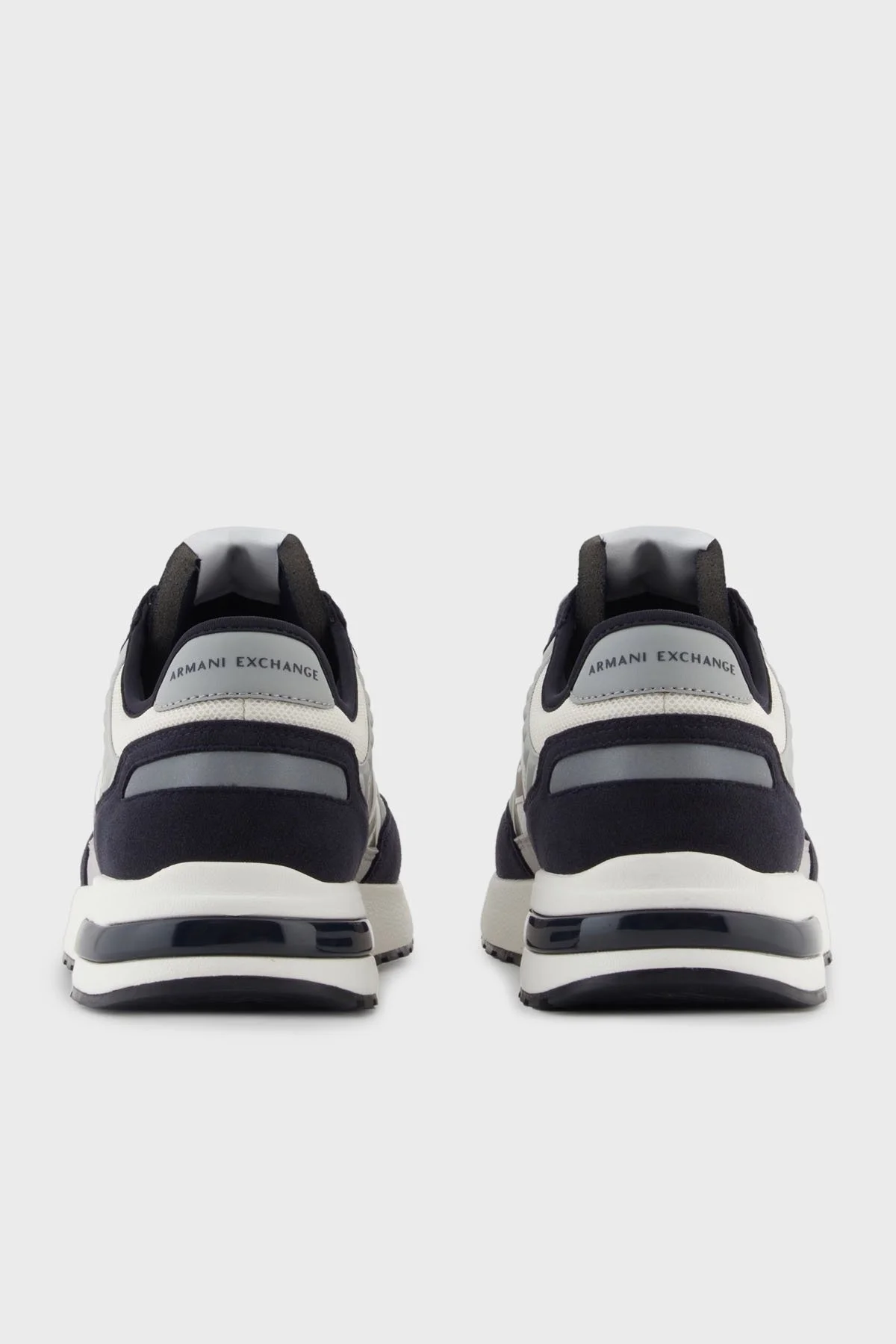 Armani Exchange Logolu Kalın Tabanlı Sneaker Erkek Ayakkabı XUX090 XV276 MB373 Beyaz-Lacivert-Gri - 5