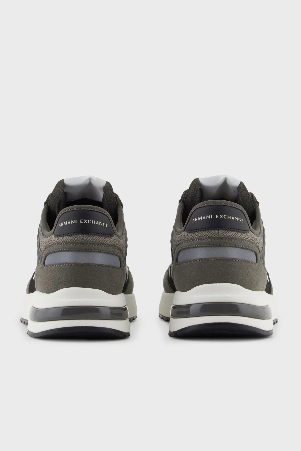 Armani Exchange Logolu Kalın Tabanlı Sneaker Erkek Ayakkabı XUX090 XV276 MZ332 HAKİ - 5