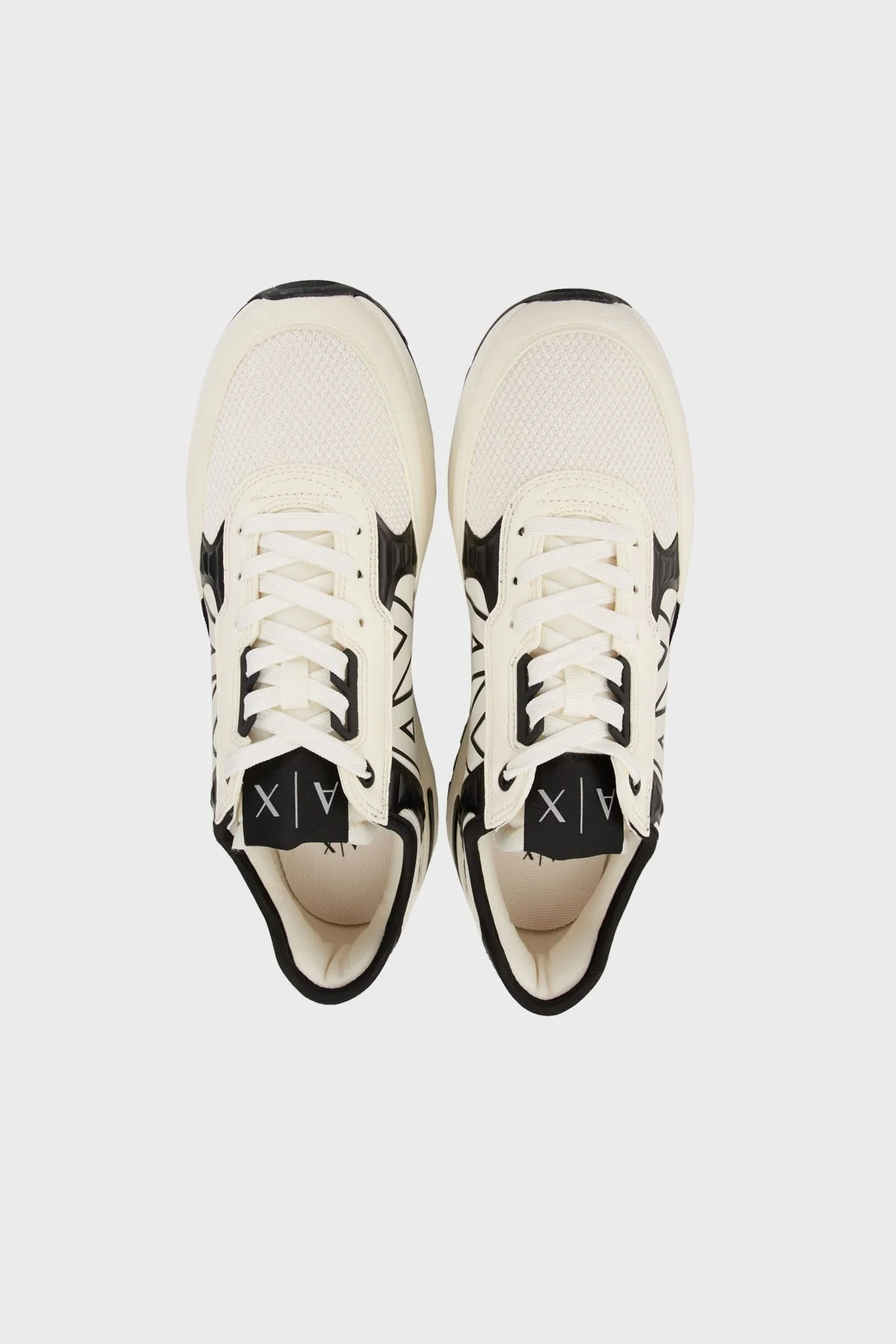 Armani Exchange Logolu Kalın Tabanlı Sneaker Erkek Ayakkabı XUX090 XV276 N480 BEYAZ-SİYAH - 8