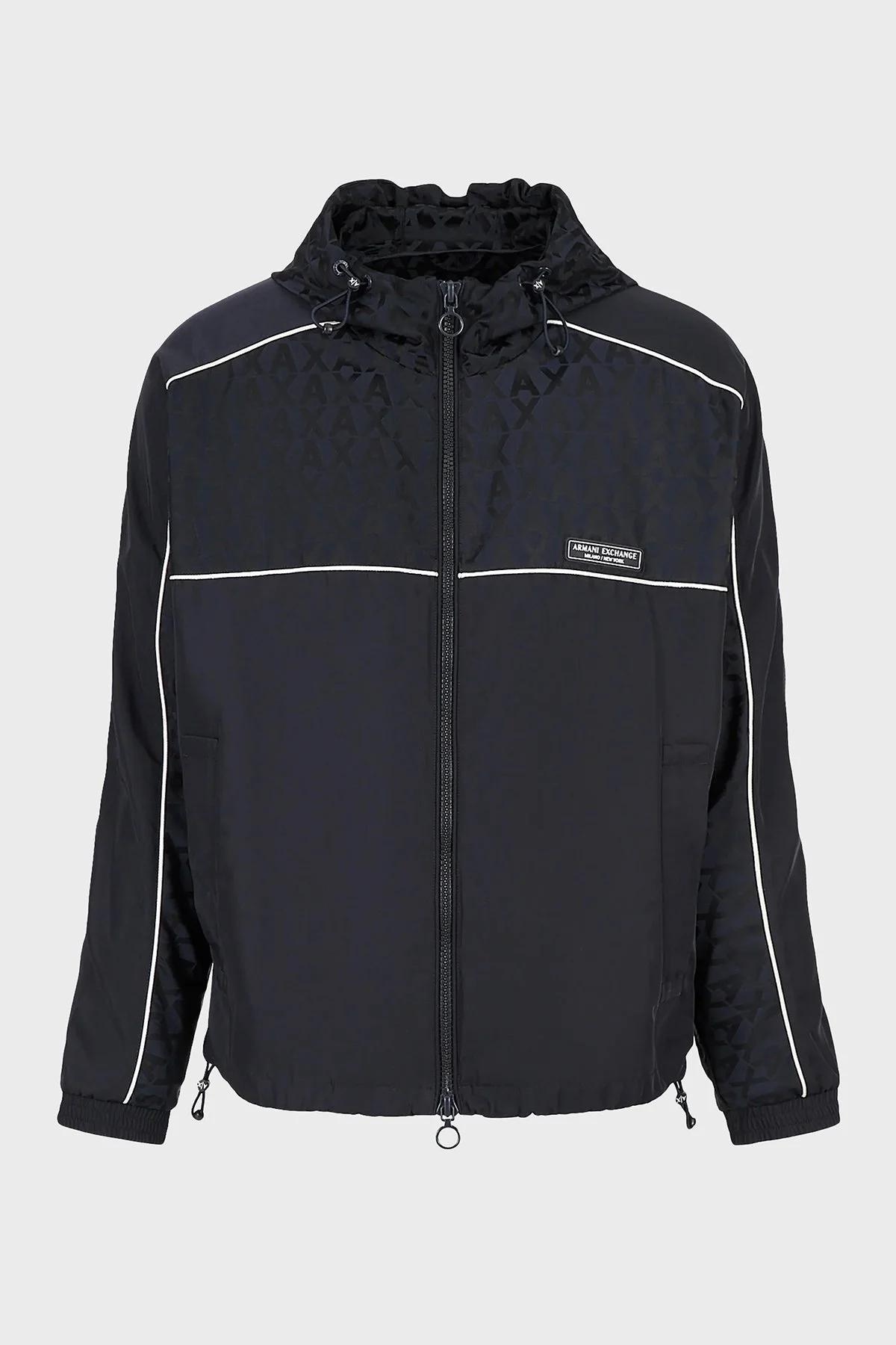 Armani Exchange Logolu Kapüşonlu Fermuarlı Regular Fit Erkek Mont 3RZBL1 ZN1SZ 85CN LACİVERT - 6