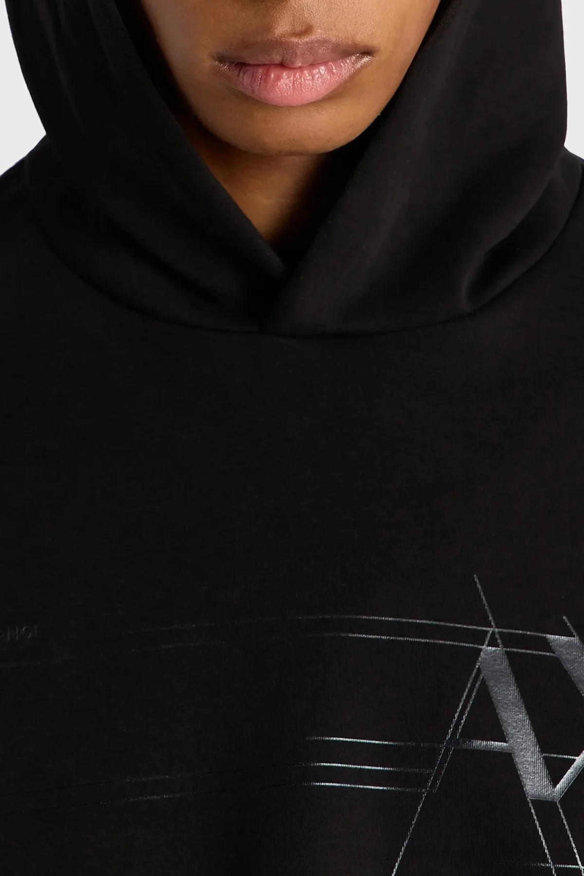 Armani Exchange Logolu Kapüşonlu Pamuklu Regular Fit Erkek Sweat 6RZMKB ZJXBZ 1200 SİYAH - 9