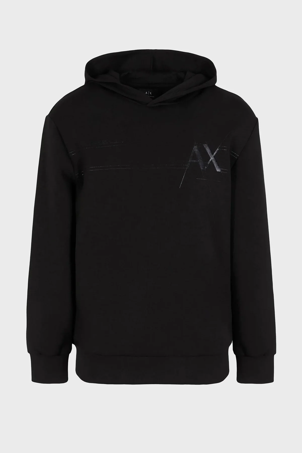 Armani Exchange Logolu Kapüşonlu Pamuklu Regular Fit Erkek Sweat 6RZMKB ZJXBZ 1200 SİYAH - 10