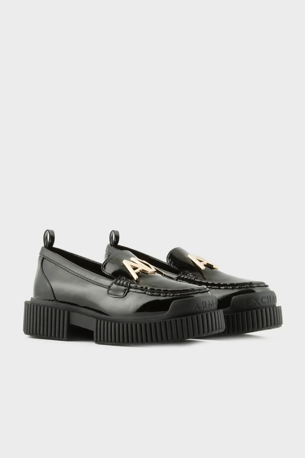 Armani Exchange Logolu Makosen Bayan Ayakkabı XDA002 XV741 K001 SİYAH - 2