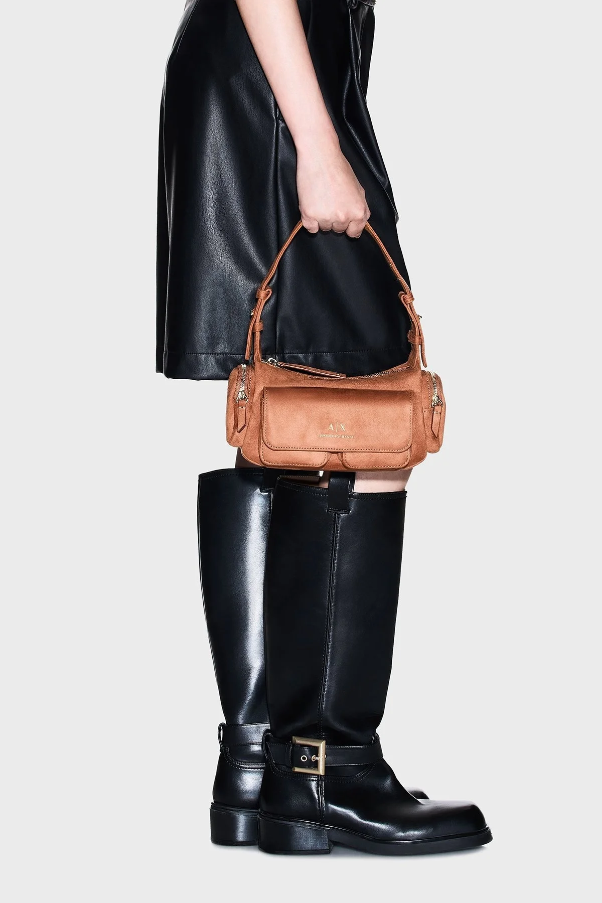 Armani Exchange Logolu Omuz Askılı Bayan Çanta XW000405 AF17158 U6048 TABA - 4