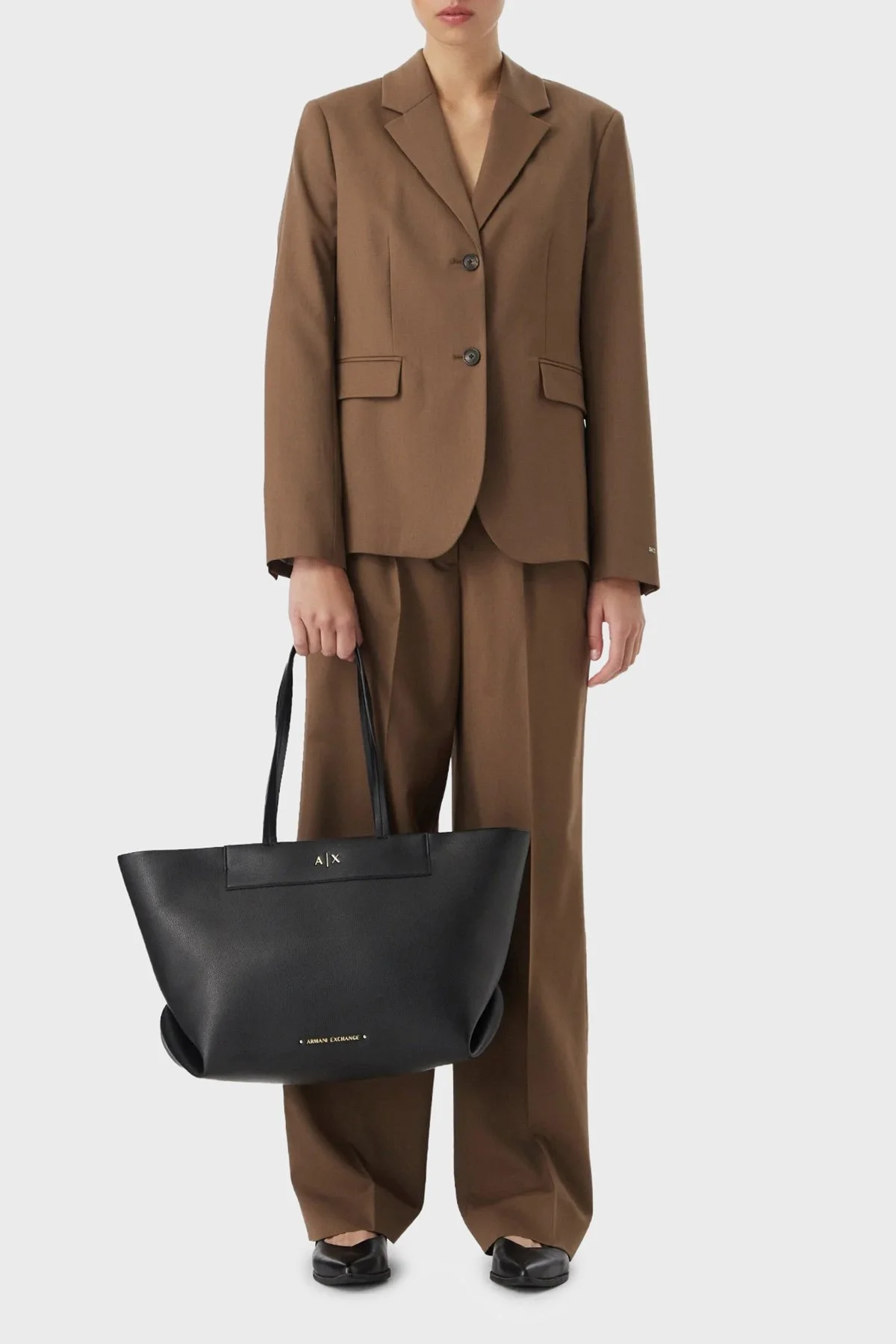 Armani Exchange Logolu Omuz Askılı Kadın Çanta XW001538 AF26447 UC001 Siyah - 2