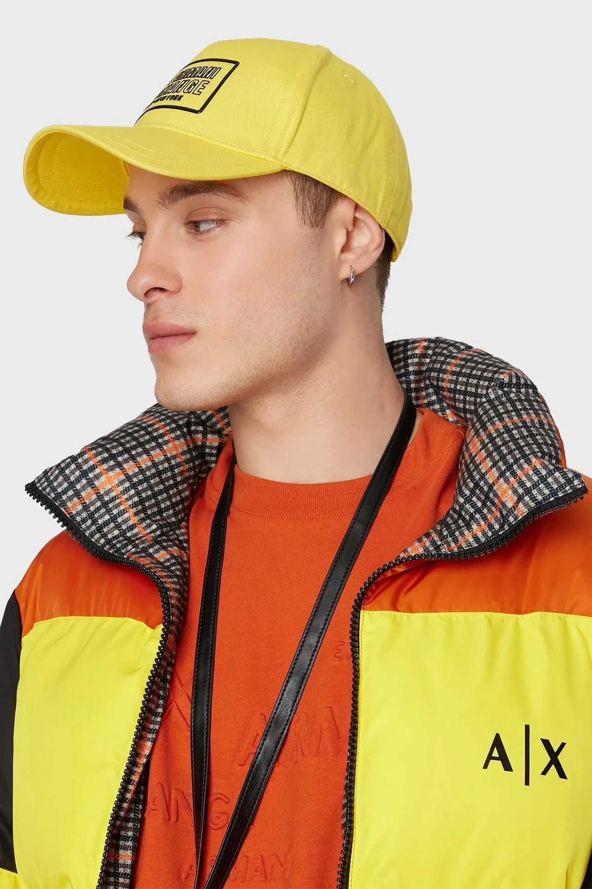 Armani Exchange Logolu Organik Pamuklu Erkek Şapka 954207 3F106 25260 SARI - 2