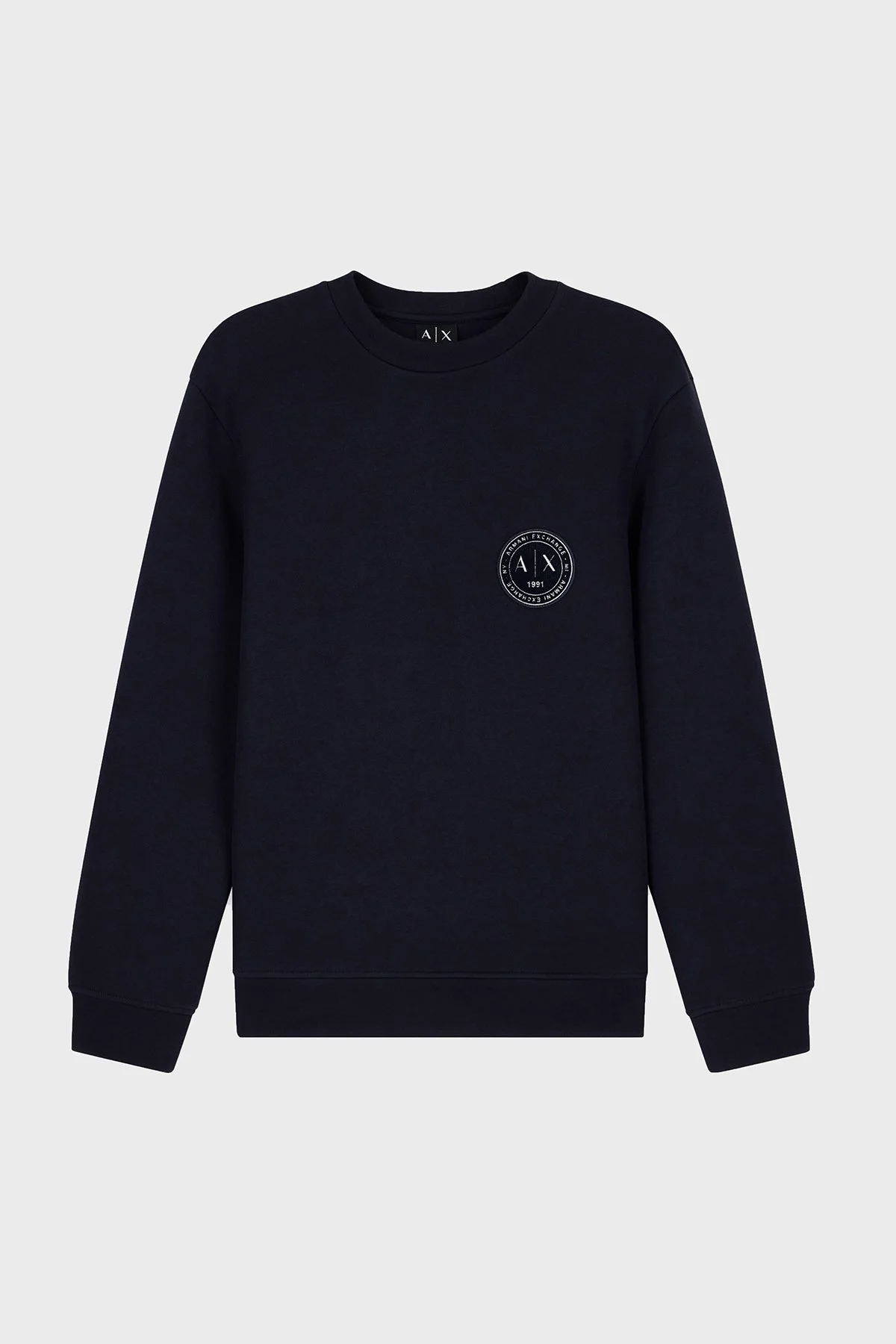 Armani Exchange Logolu Pamuklu Bisiklet Yaka Erkek Sweat XM002929 AF16222 UB101 Lacivert - 6