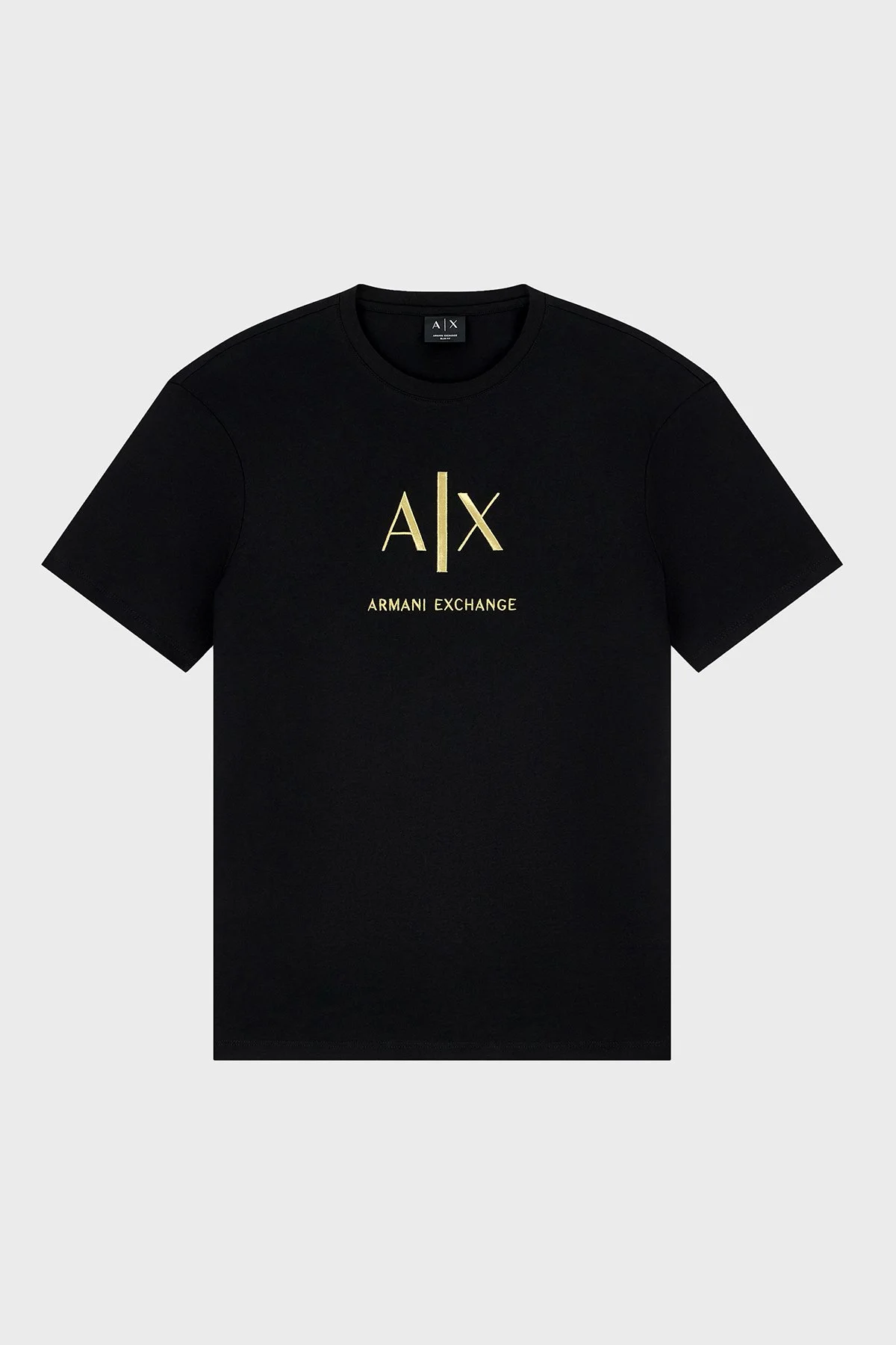 Armani Exchange Logolu Pamuklu Bisiklet Yaka Erkek T Shirt XM003114 AF10356 UC001 Siyah - 5
