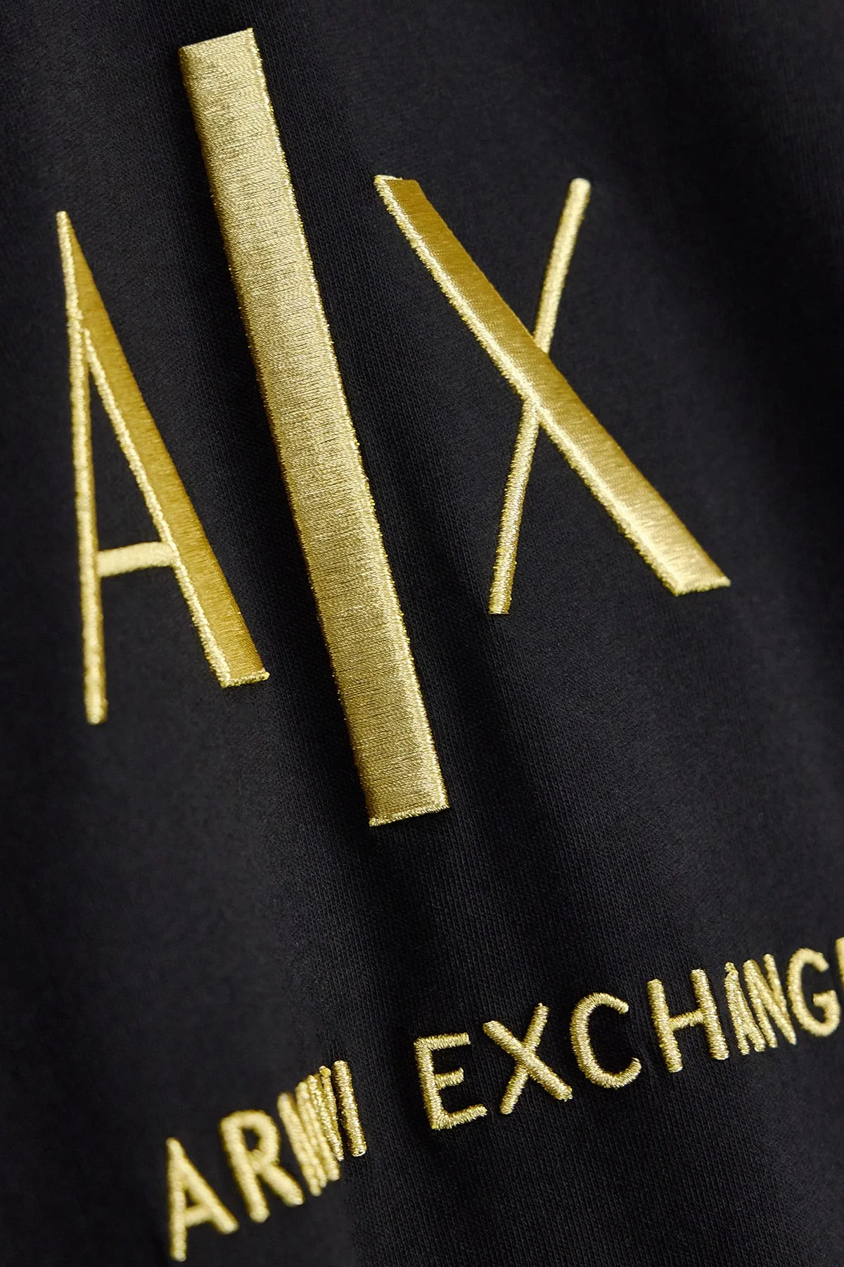 Armani Exchange Logolu Pamuklu Bisiklet Yaka Erkek T Shirt XM003114 AF10356 UC001 Siyah - 7