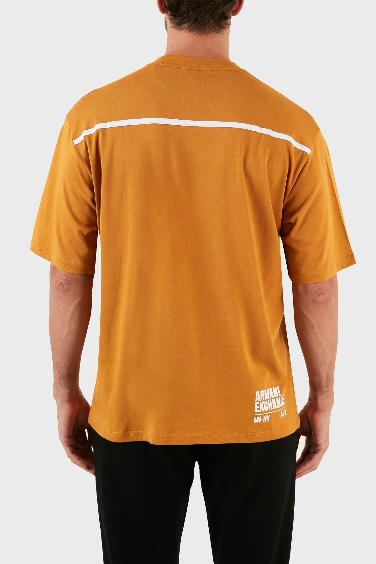 Armani Exchange Logolu Pamuklu Bisiklet Yaka Oversize T-shirt Erkek T Shirt 6LZMFF ZJ8EZ 1767 HARDAL - 2