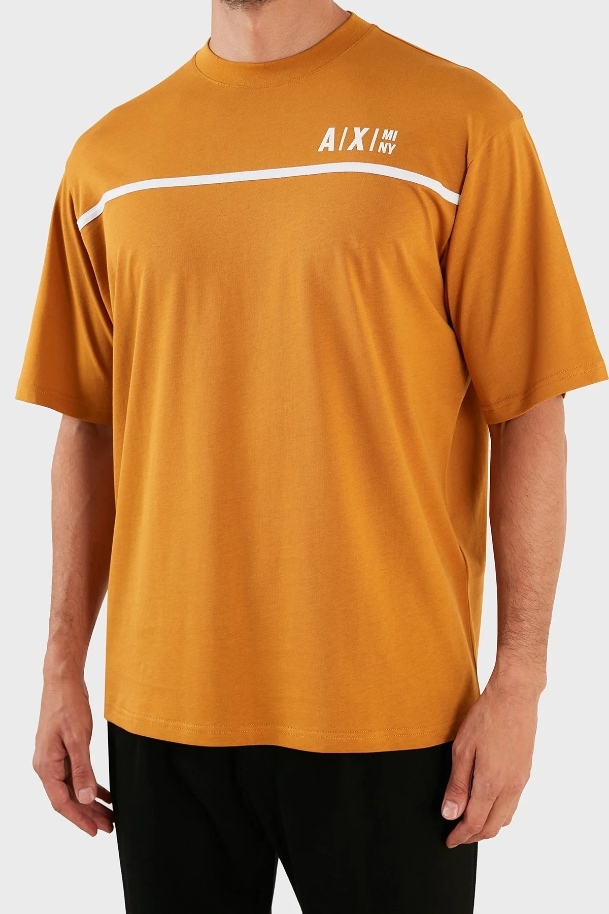 Armani Exchange Logolu Pamuklu Bisiklet Yaka Oversize T-shirt Erkek T Shirt 6LZMFF ZJ8EZ 1767 HARDAL - 6