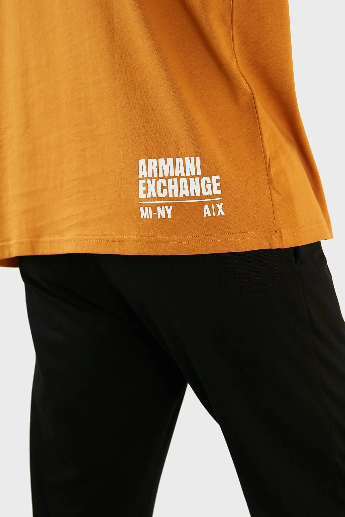 Armani Exchange Logolu Pamuklu Bisiklet Yaka Oversize T-shirt Erkek T Shirt 6LZMFF ZJ8EZ 1767 HARDAL - 7