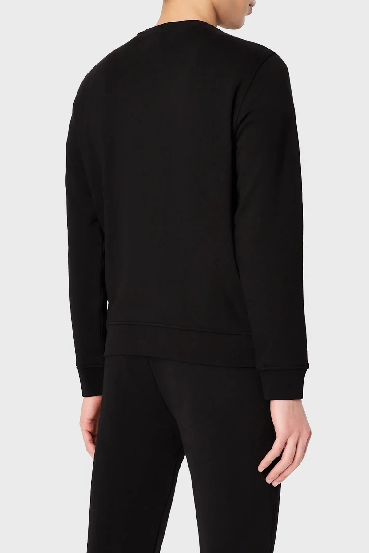 Armani Exchange Logolu Pamuklu Bisiklet Yaka Regular Fit Erkek Sweat 8NZMPQ ZJ1ZZ 1200 SİYAH - 2