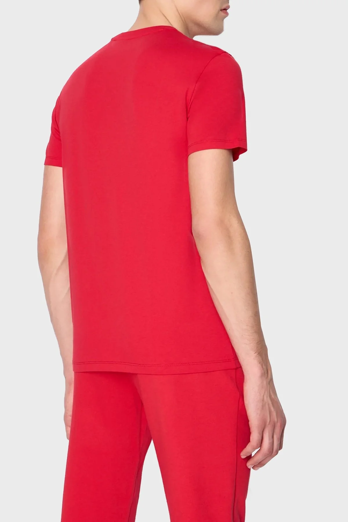 Armani Exchange Logolu Pamuklu Bisiklet Yaka Regular Fit Erkek T Shirt 8NZT72 Z8H4Z 14AQ KIRMIZI - 2