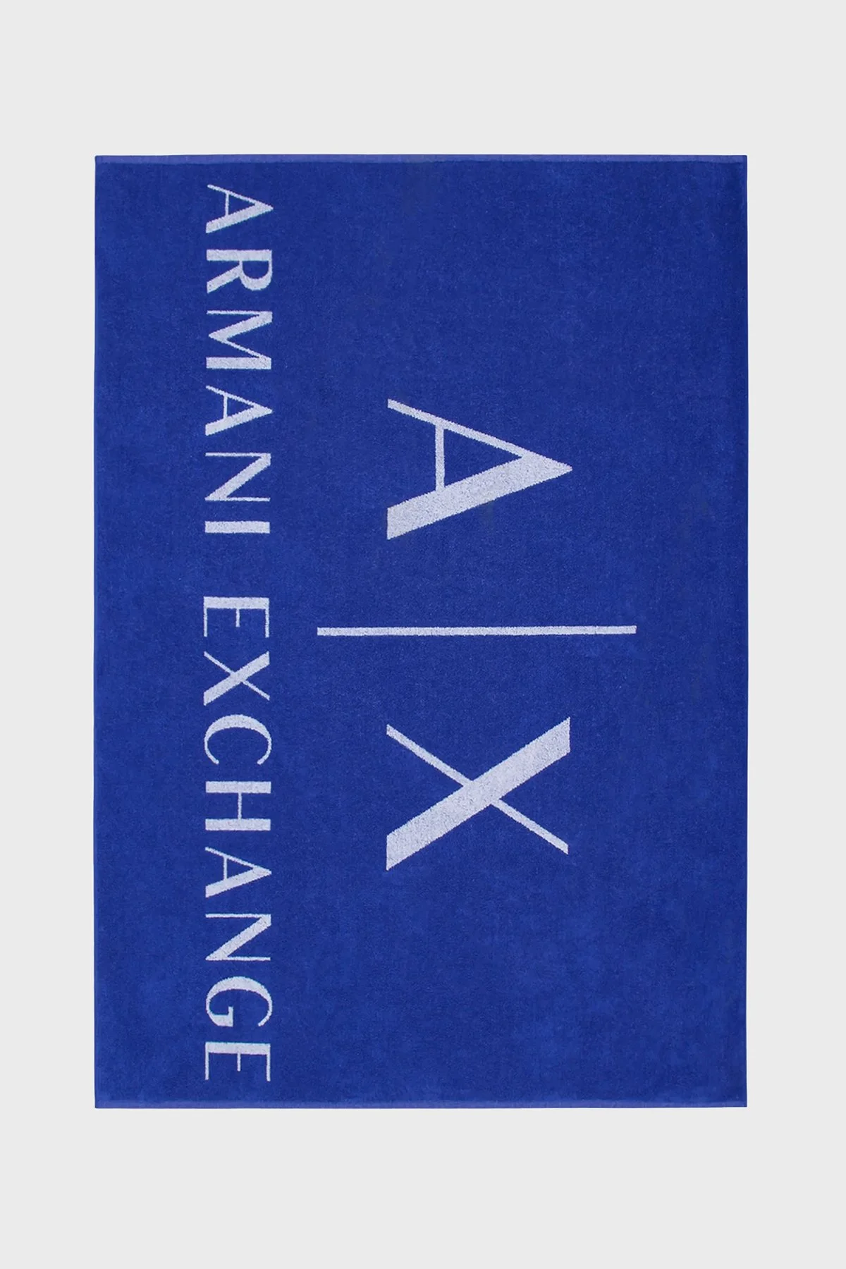 Armani Exchange Logolu Pamuklu Erkek Plaj Havlusu 953046 3R601 00135 MAVİ - 1