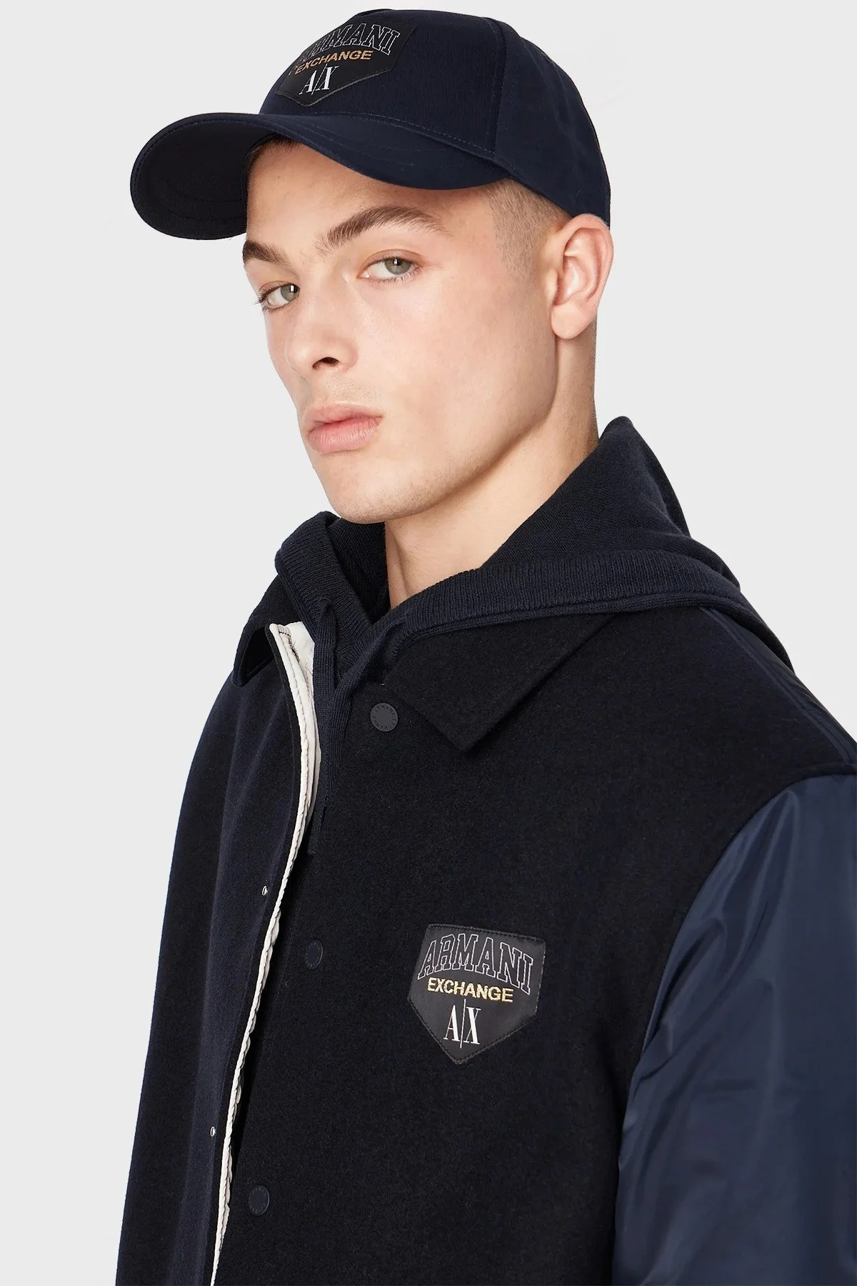 Armani Exchange Logolu Pamuklu Erkek Şapka 954212 3F111 00035 LACİVERT - 2