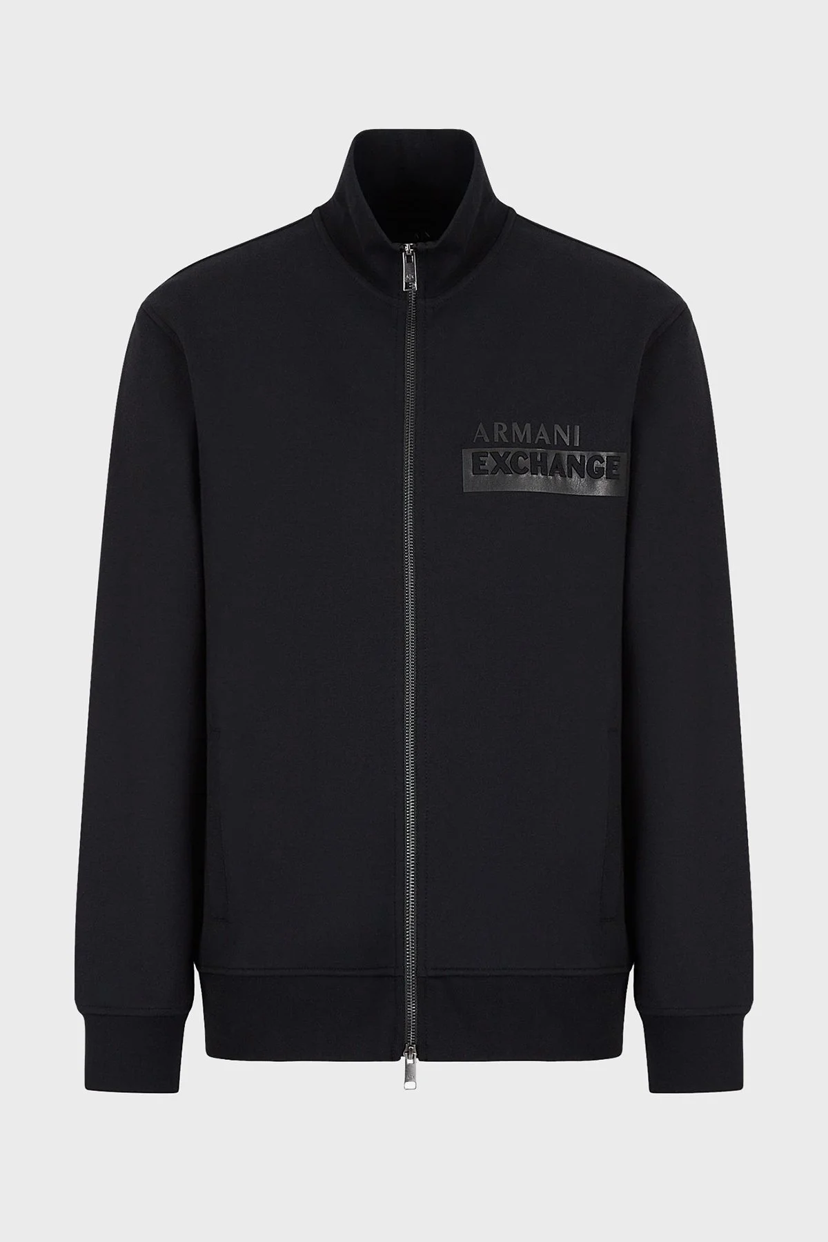 Armani Exchange Logolu Pamuklu Fermuarlı Dik Yaka Regular Fit Erkek Sweat 6LZMBF ZJCAZ 1200 SİYAH - 6