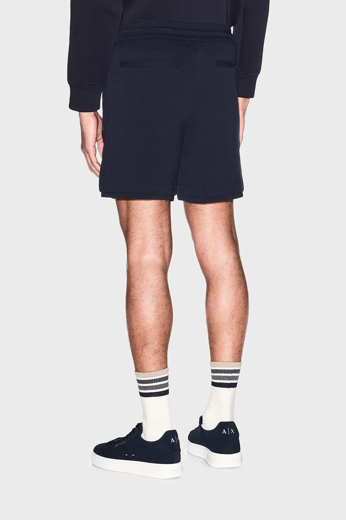 Armani Exchange Logolu Pamuklu Regular Fit Bermuda Short Erkek Şort XM002354 AF21869 UB101 Lacivert - 3