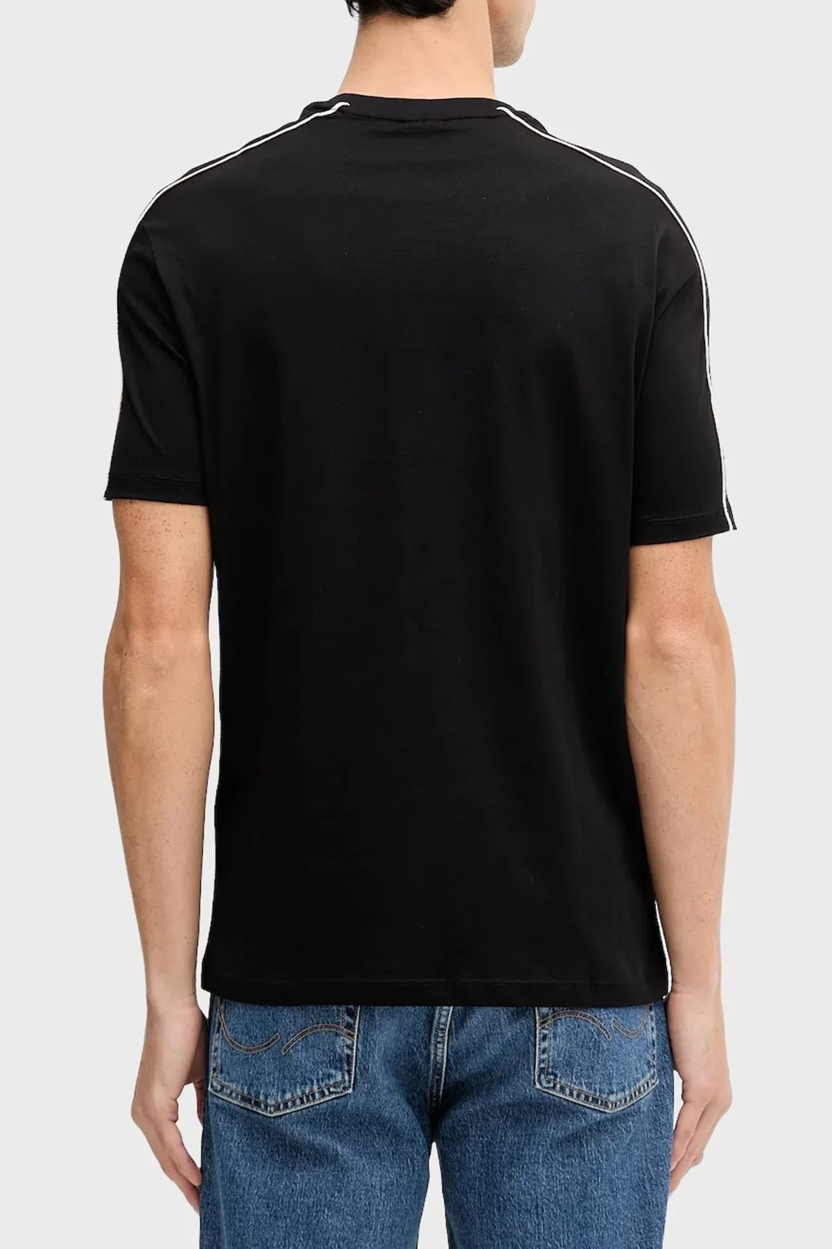 Armani Exchange Logolu Pamuklu Regular Fit Bisiklet Yaka Erkek T Shirt XM001360 AF10358 UC001 SİYAH - 3