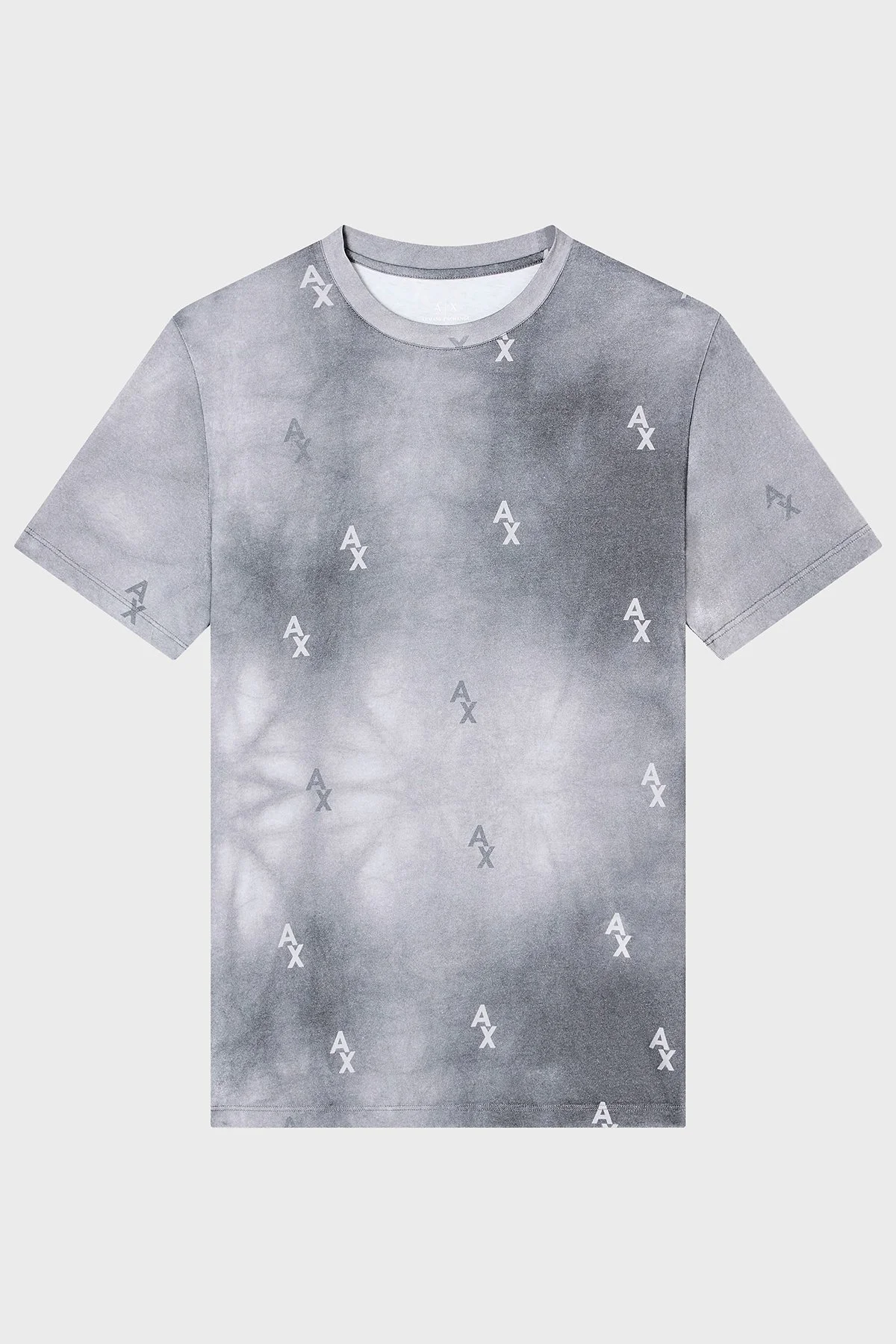 Armani Exchange Logolu Pamuklu Regular Fit Bisiklet Yaka Erkek T Shirt XM001900 AF10356 F8050 KOYU GRİ - 3