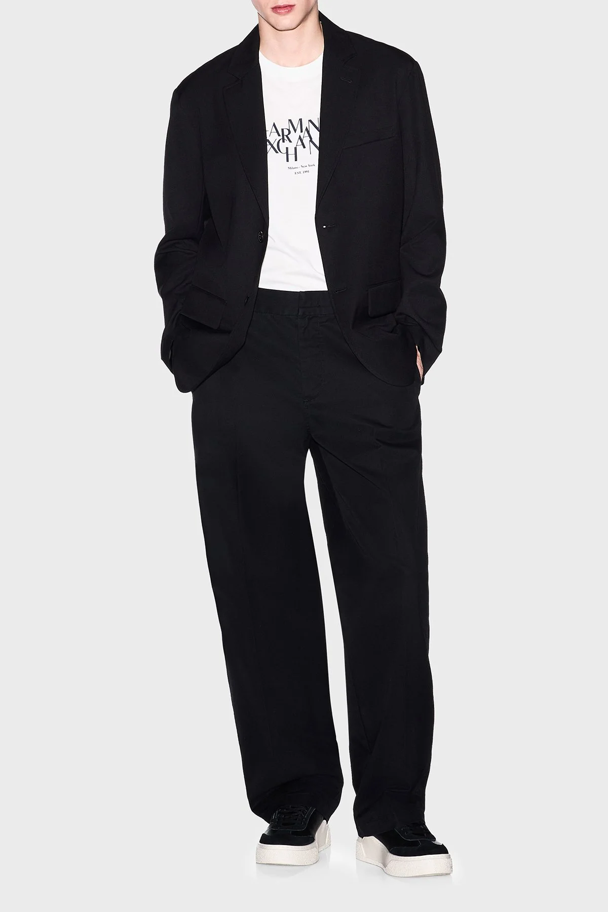 Armani Exchange Logolu Pamuklu Regular Fit Bisiklet Yaka Erkek T Shirt XM002782 AF10356 U0009 BEYAZ - 2