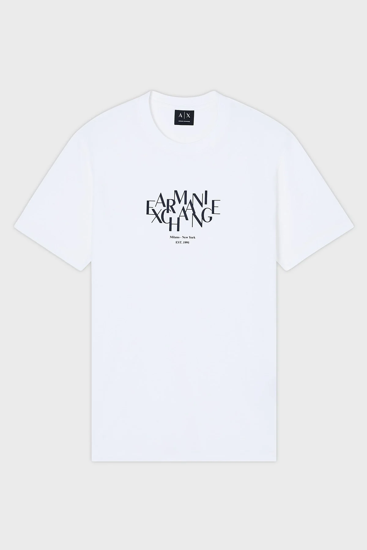 Armani Exchange Logolu Pamuklu Regular Fit Bisiklet Yaka Erkek T Shirt XM002782 AF10356 U0009 BEYAZ - 5