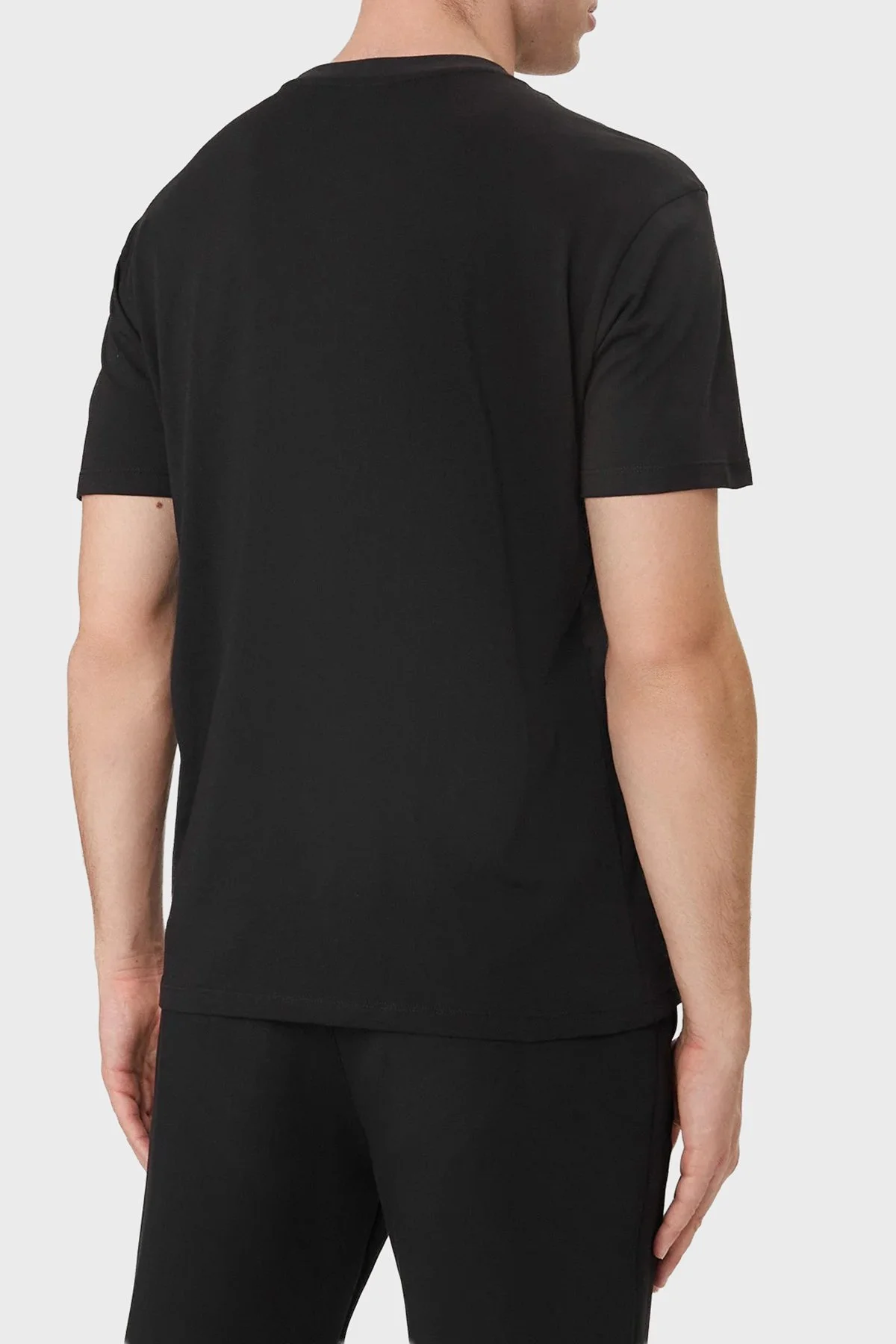 Armani Exchange Logolu Pamuklu Regular Fit Bisiklet Yaka Erkek T Shirt XM002782 AF10356 UC001 SİYAH - 3