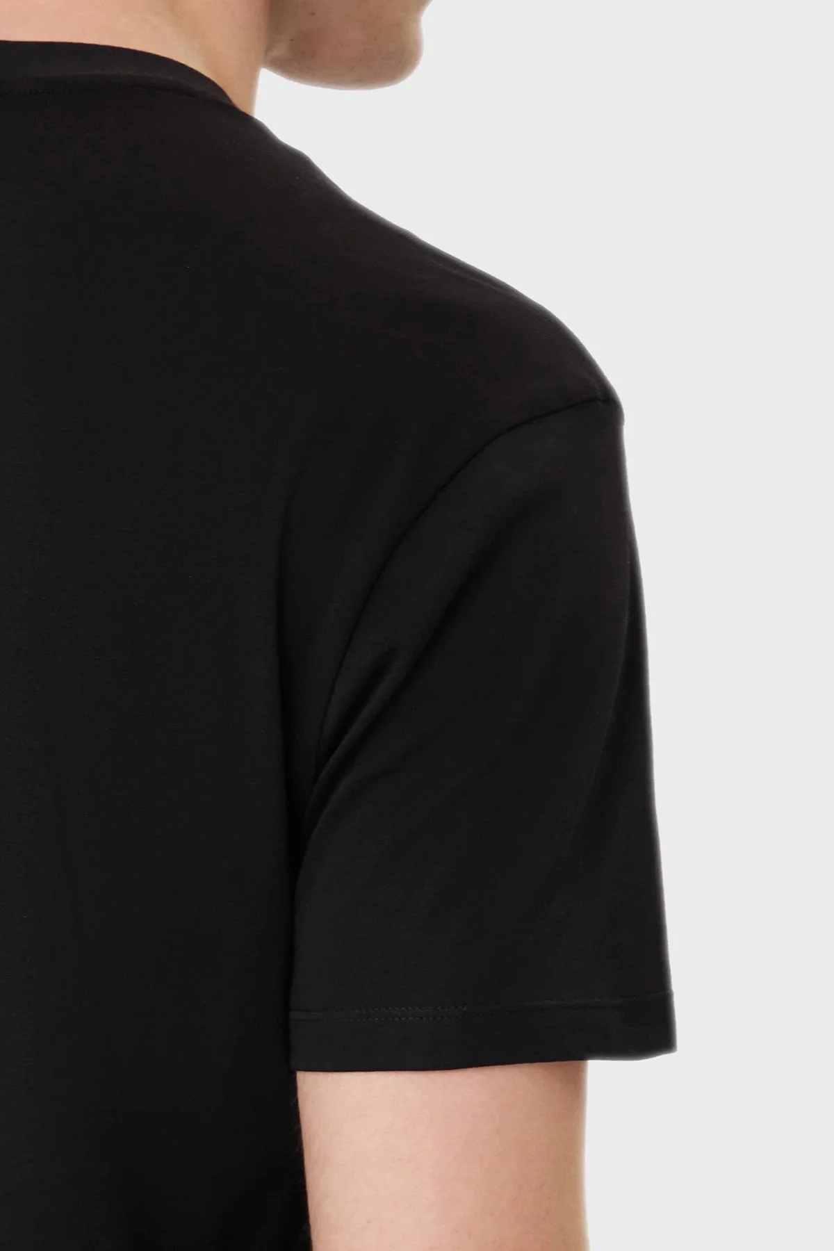 Armani Exchange Logolu Pamuklu Regular Fit Bisiklet Yaka Erkek T Shirt XM002782 AF10356 UC001 SİYAH - 5