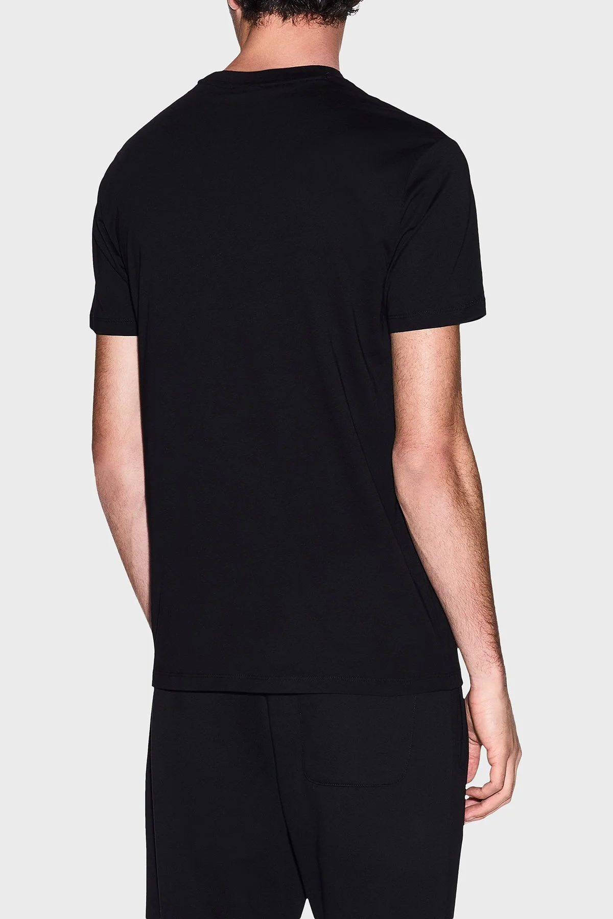 Armani Exchange Logolu Pamuklu Regular Fit Bisiklet Yaka Erkek T Shirt XM002826 AF12308 UC001 SİYAH - 3