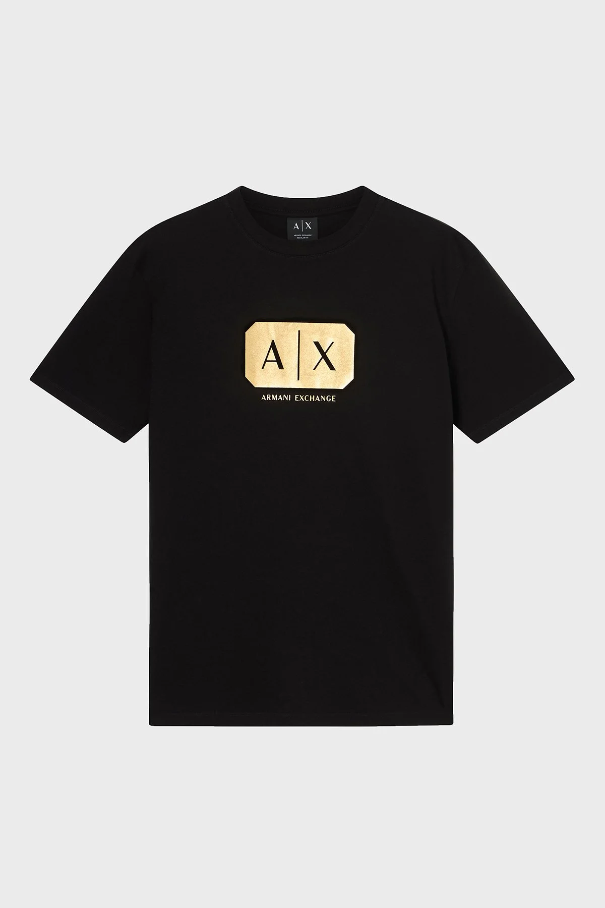 Armani Exchange Logolu Pamuklu Regular Fit Bisiklet Yaka Erkek T Shirt XM002826 AF12308 UC001 SİYAH - 5