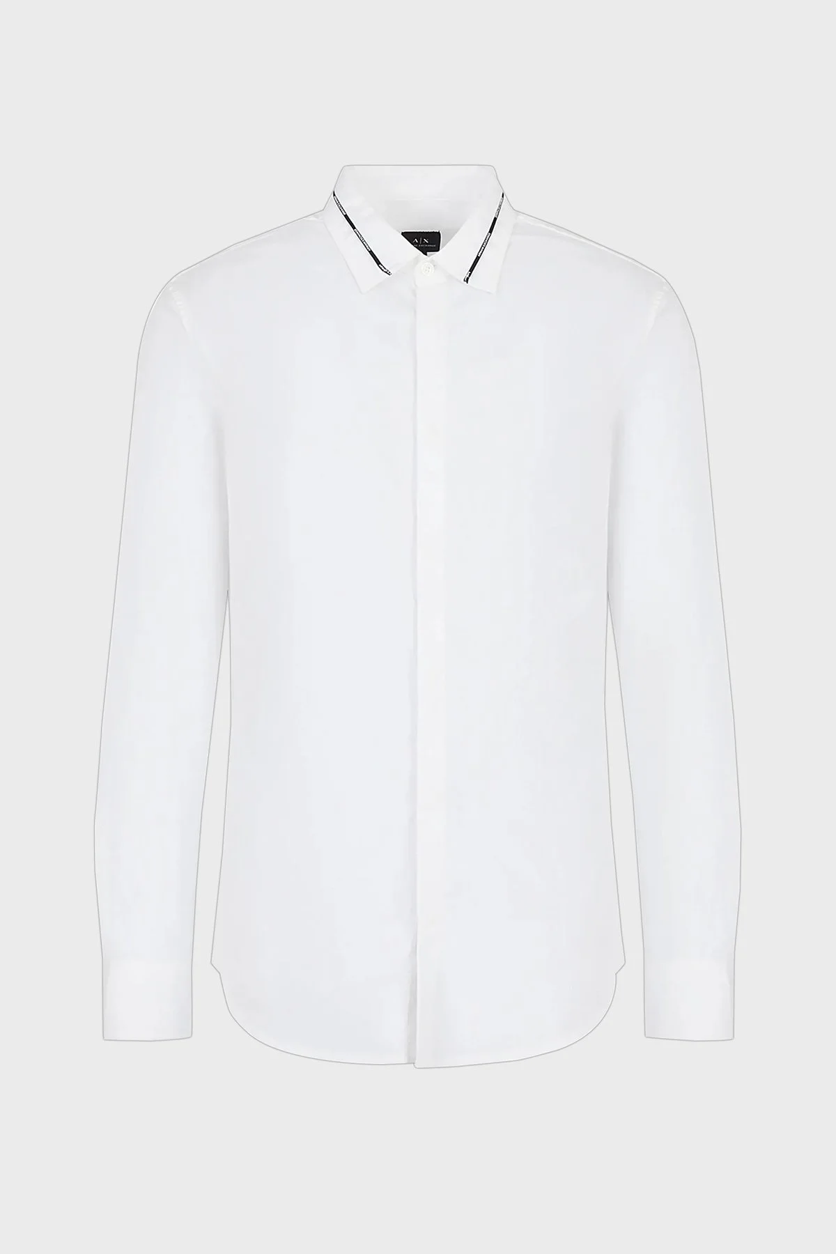 Armani Exchange Logolu Pamuklu Regular Fit Erkek Gömlek 6LZC30 ZNY2Z 1100 BEYAZ - 4