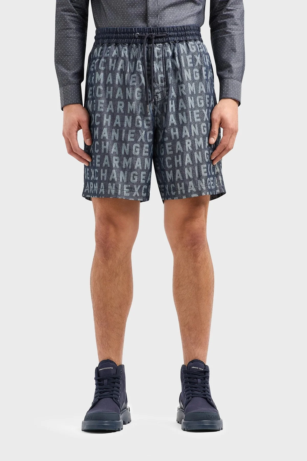 Armani Exchange Logolu Pamuklu Regular Fit Erkek Short 3DZSD1 Z1WAZ 05HC LACİVERT - 1