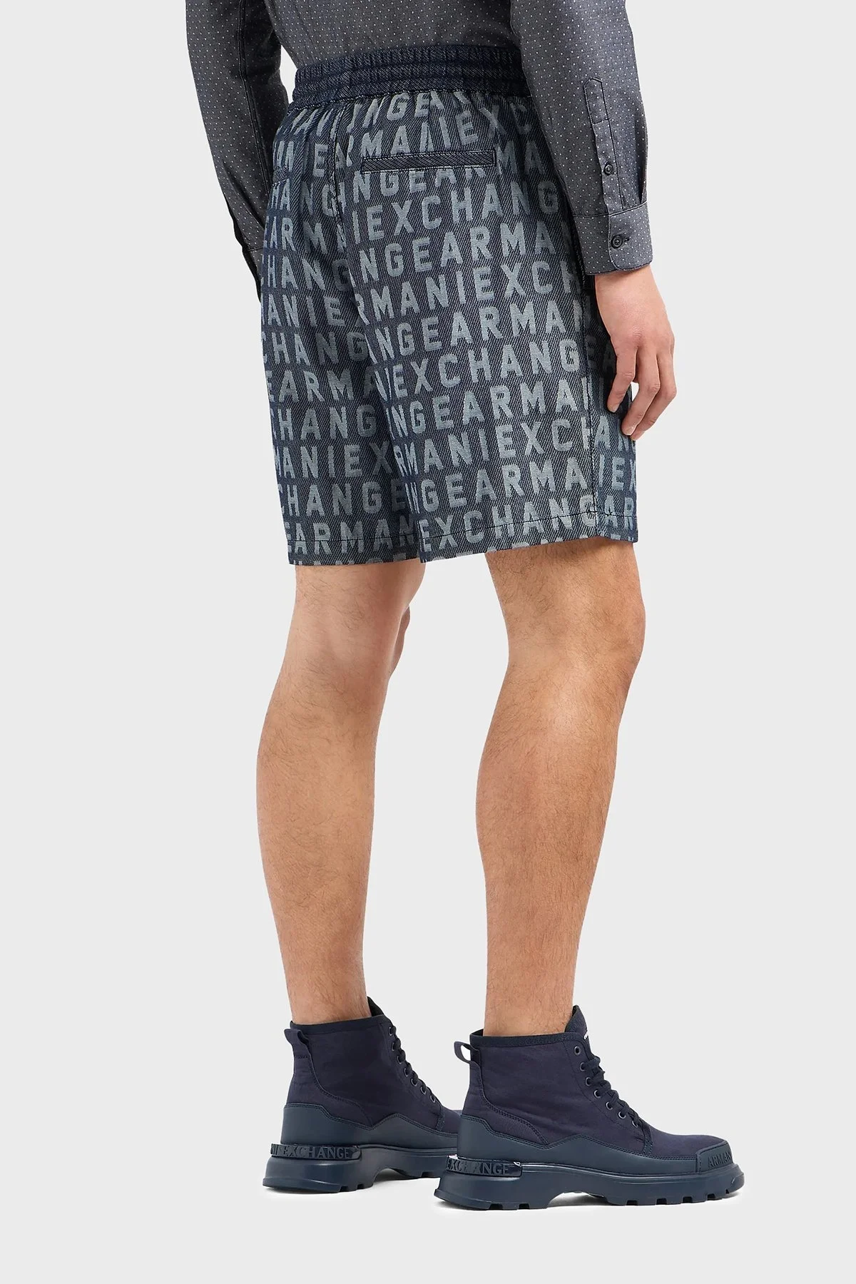 Armani Exchange Logolu Pamuklu Regular Fit Erkek Short 3DZSD1 Z1WAZ 05HC LACİVERT - 4