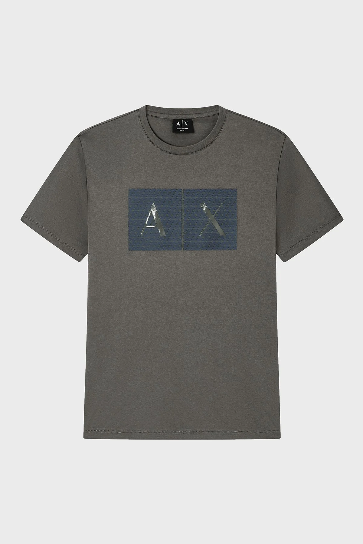 Armani Exchange Logolu Pamuklu Slim Fit Bisiklet Yaka Erkek T Shirt 8NZTCK Z8H4Z M8317 HAKİ - 5