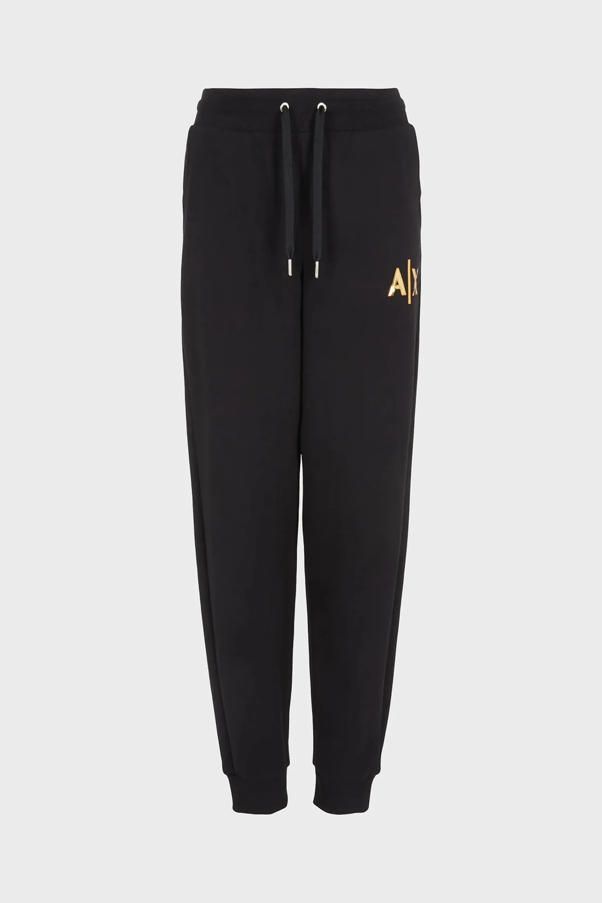 Armani Exchange Logolu Pamuklu Yüksek Bel Regular Fit Spor Bayan Pantolon 6RYP71 YJDBZ 1200 SİYAH - 5