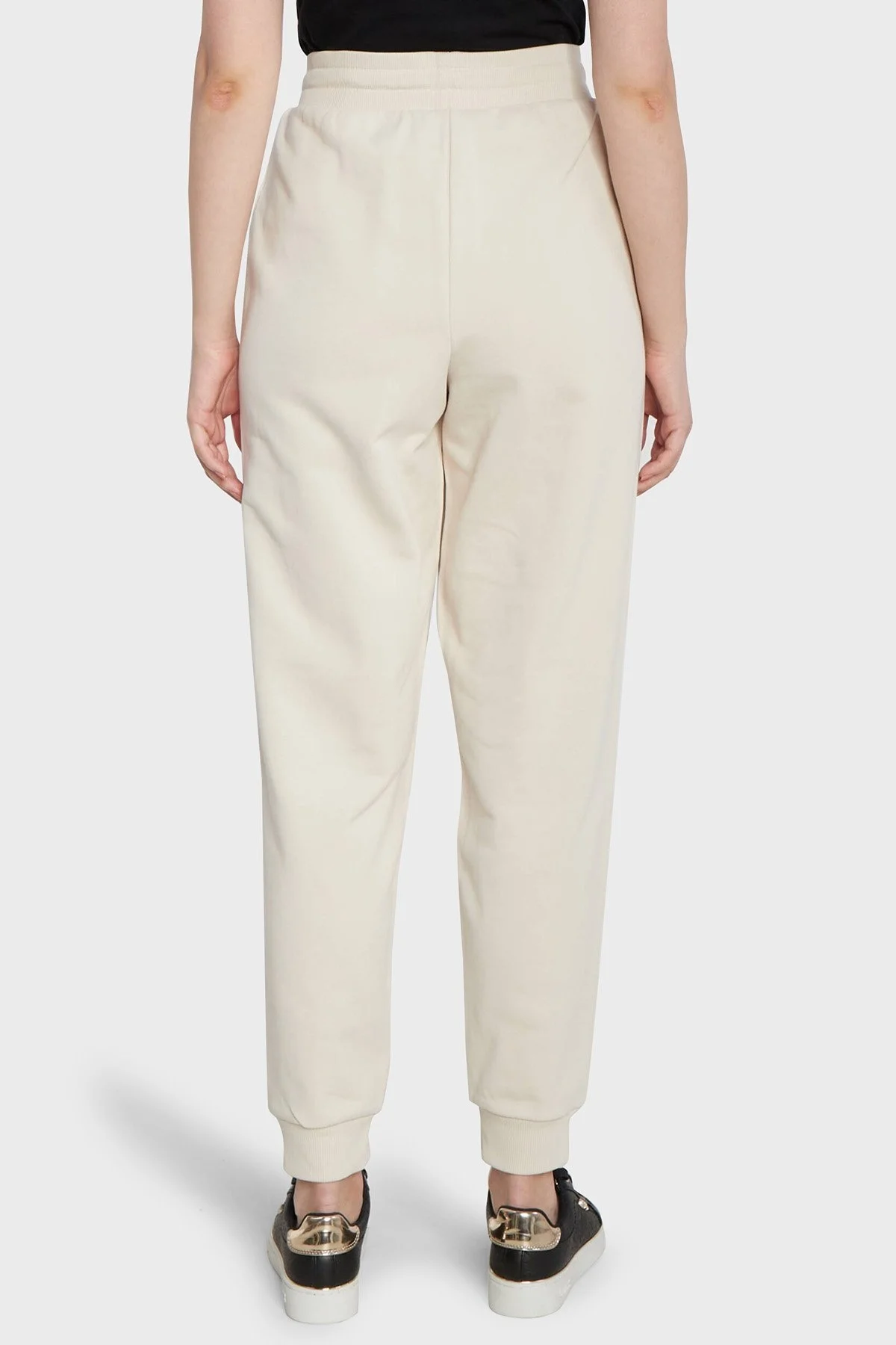 Armani Exchange Logolu Pamuklu Yüksek Bel Regular Fit Spor Bayan Pantolon 6RYP71 YJDBZ 1783 LACİVERT - 2