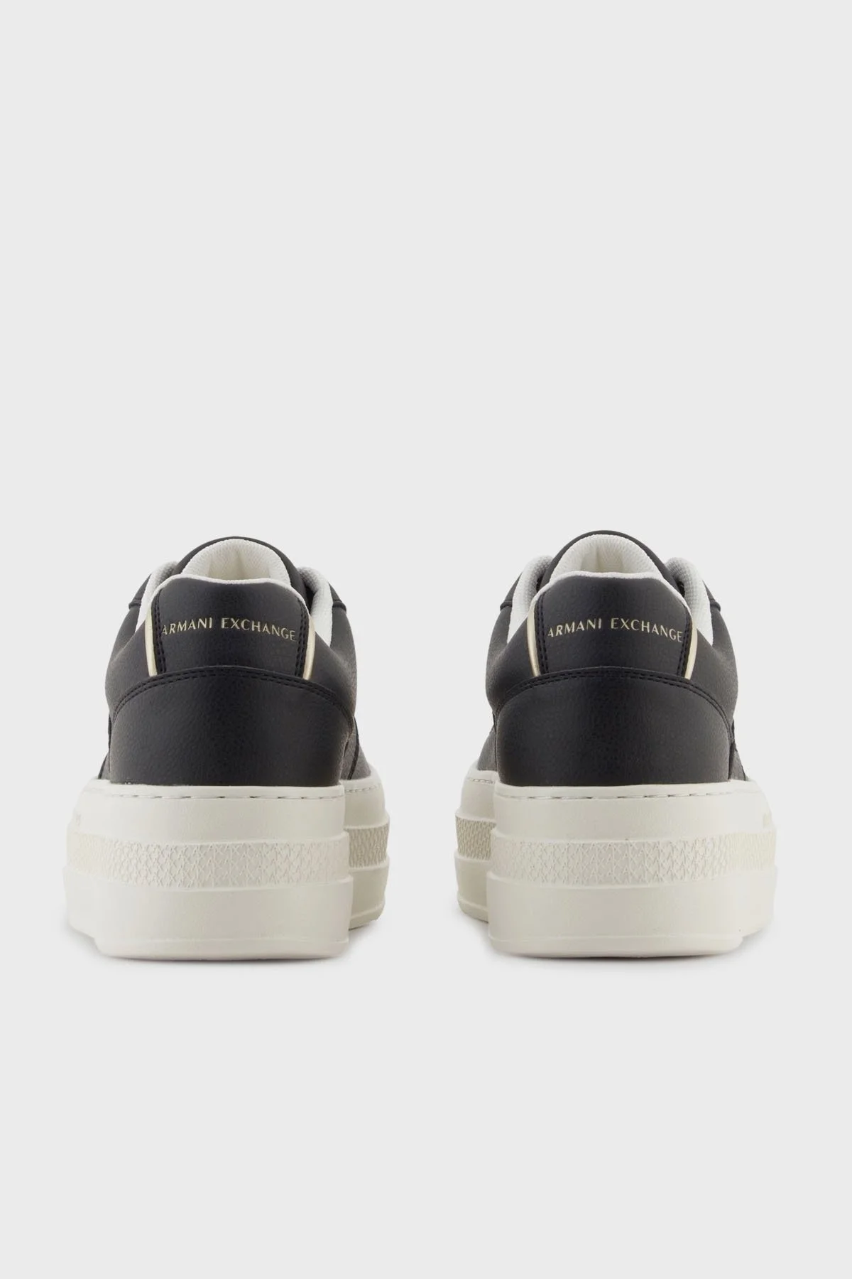Armani Exchange Logolu Platform Taban Sneaker Bayan Ayakkabı XW001631 AF17351 MC077 SİYAH-GOLD - 5