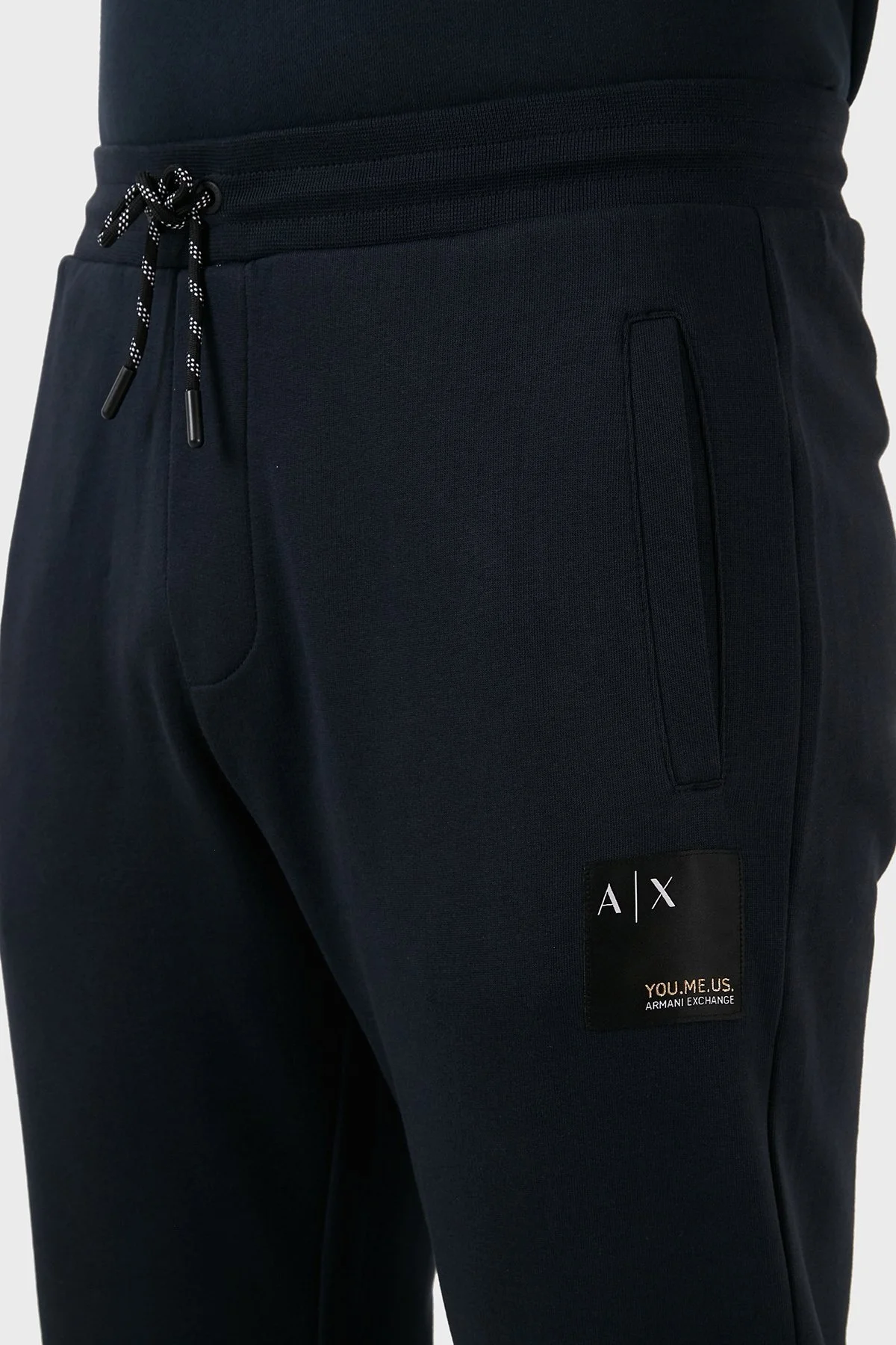 Armani Exchange Logolu Regular Fit Belden Bağlamalı Cepli Erkek Pantolon 6LZPAY ZJFAZ 1510 LACİVERT - 6