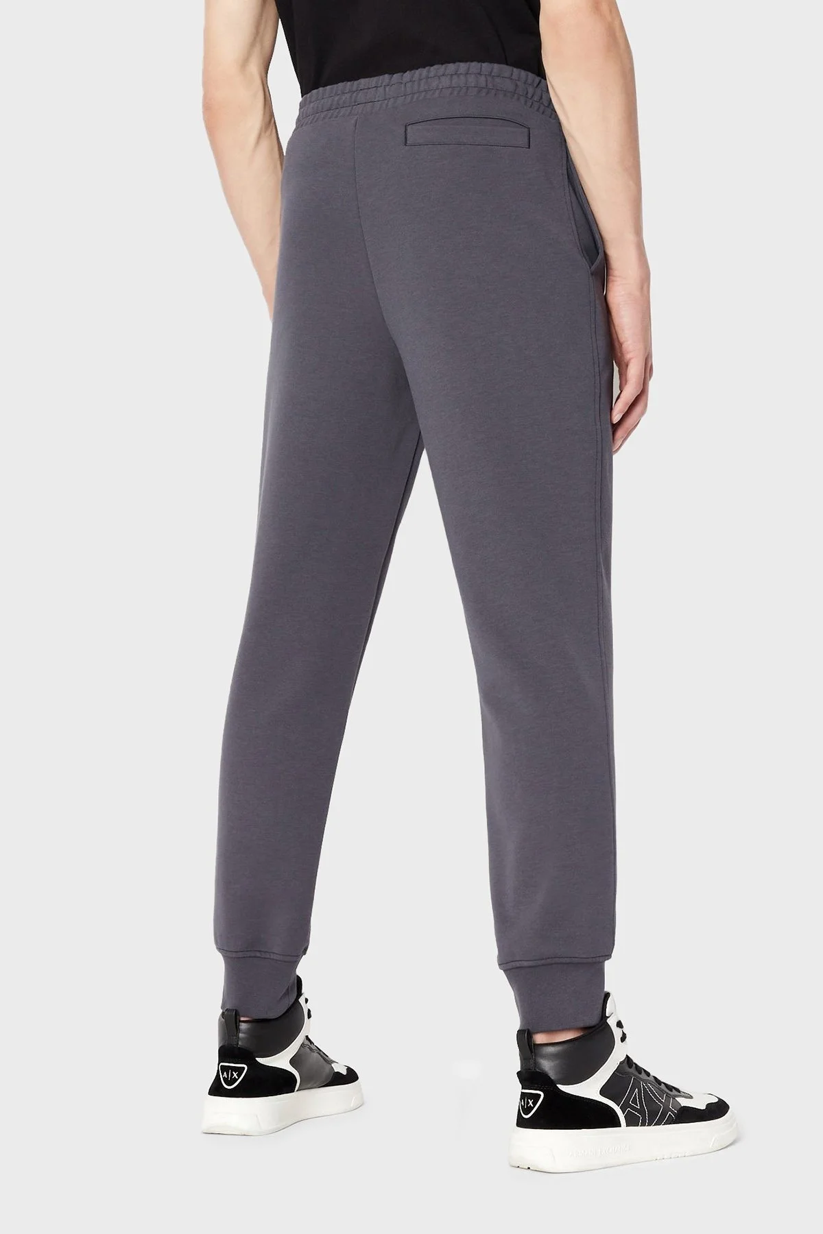 Armani Exchange Logolu Regular Fit Belden Bağlamalı Pamuklu Erkek Pantolon 6LZPBE ZJCAZ 1978 ANTRASİT - 3