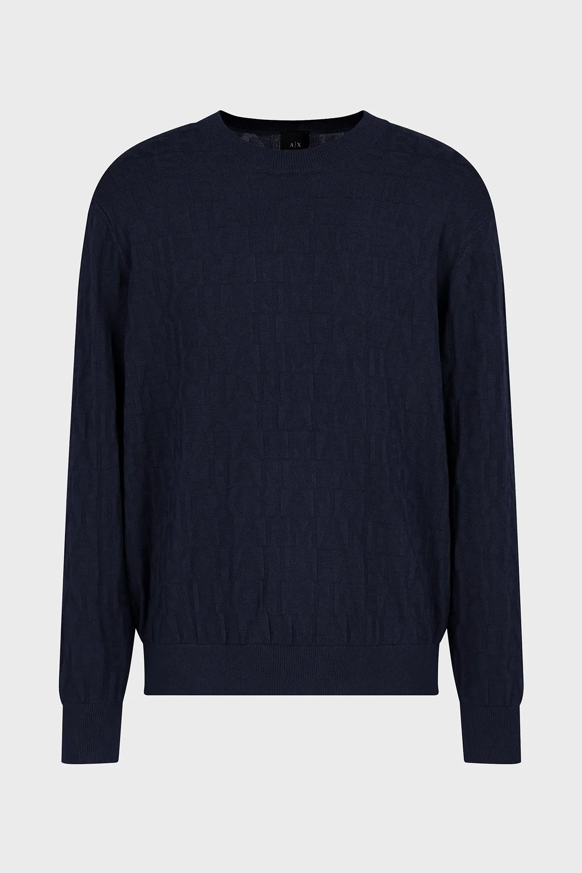 Armani Exchange Logolu Regular Fit Bisiklet Yaka Erkek Kazak 6DZM1R ZM4DZ 1510 LACİVERT - 5