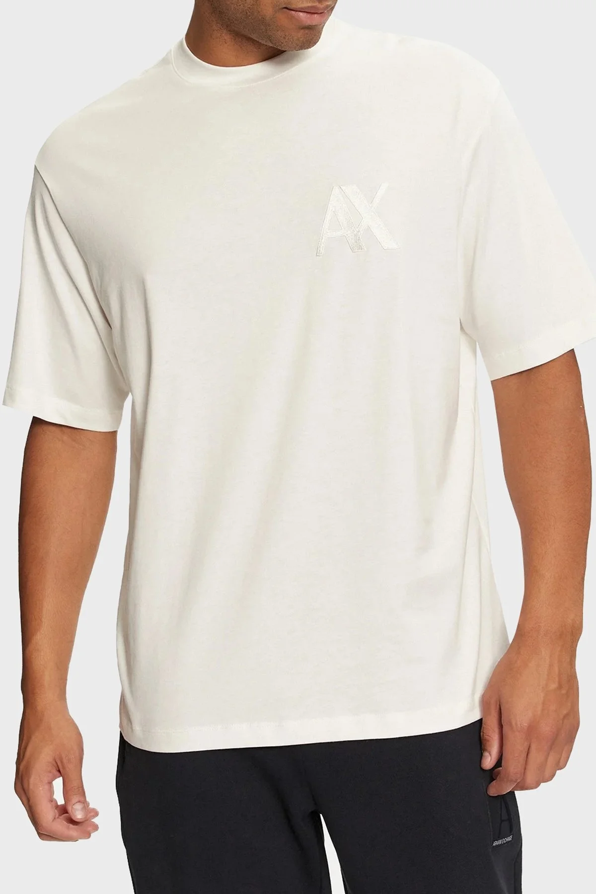 Armani Exchange Logolu Regular Fit Bisiklet Yaka Erkek T Shirt 6DZMJF ZJLFZ 1116 BEYAZ - 1