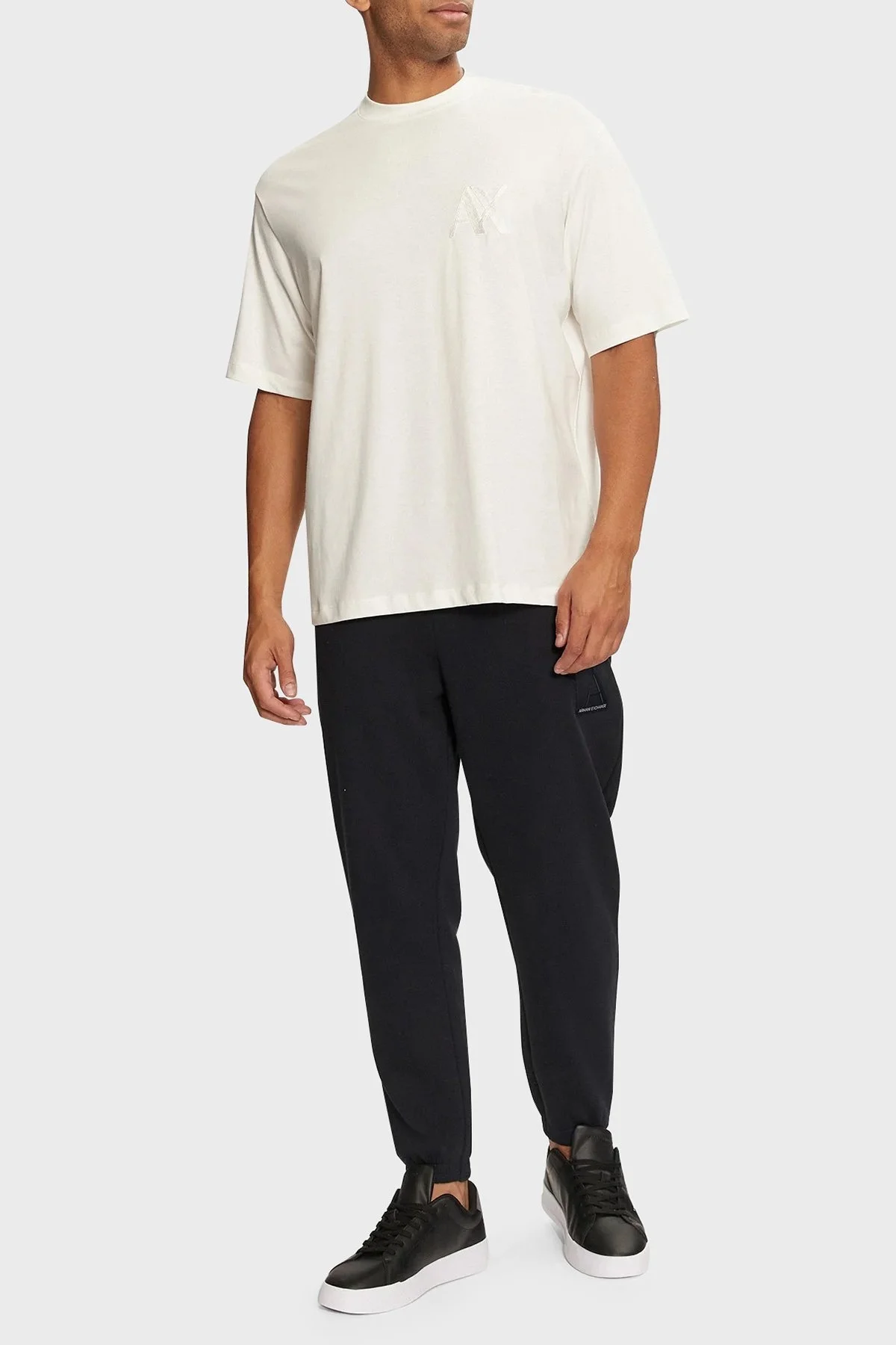 Armani Exchange Logolu Regular Fit Bisiklet Yaka Erkek T Shirt 6DZMJF ZJLFZ 1116 BEYAZ - 2
