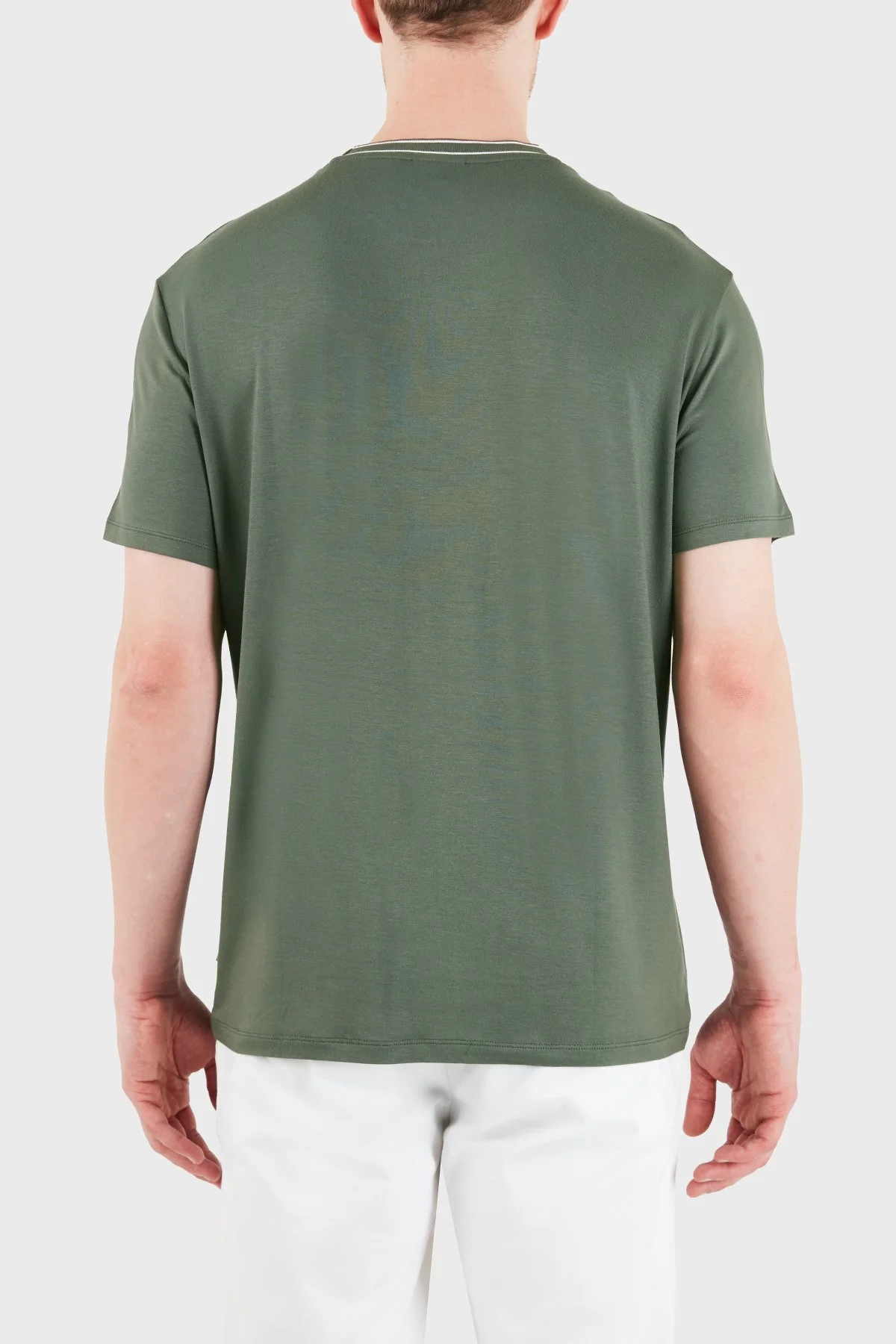 Armani Exchange Logolu Regular Fit Bisiklet Yaka Erkek T Shirt XM002484 AF21936 U8144 HAKİ - 3