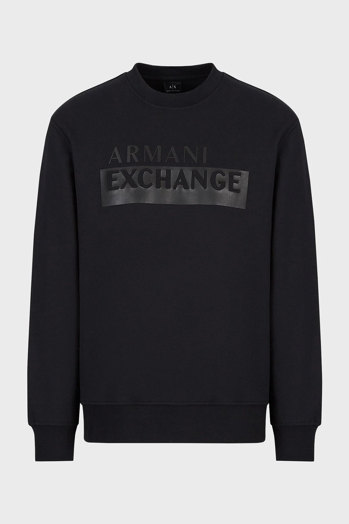 Armani Exchange Logolu Regular Fit Bisiklet Yaka Pamuklu Erkek Sweat 6LZMBE ZJCAZ 1200 SİYAH - 4