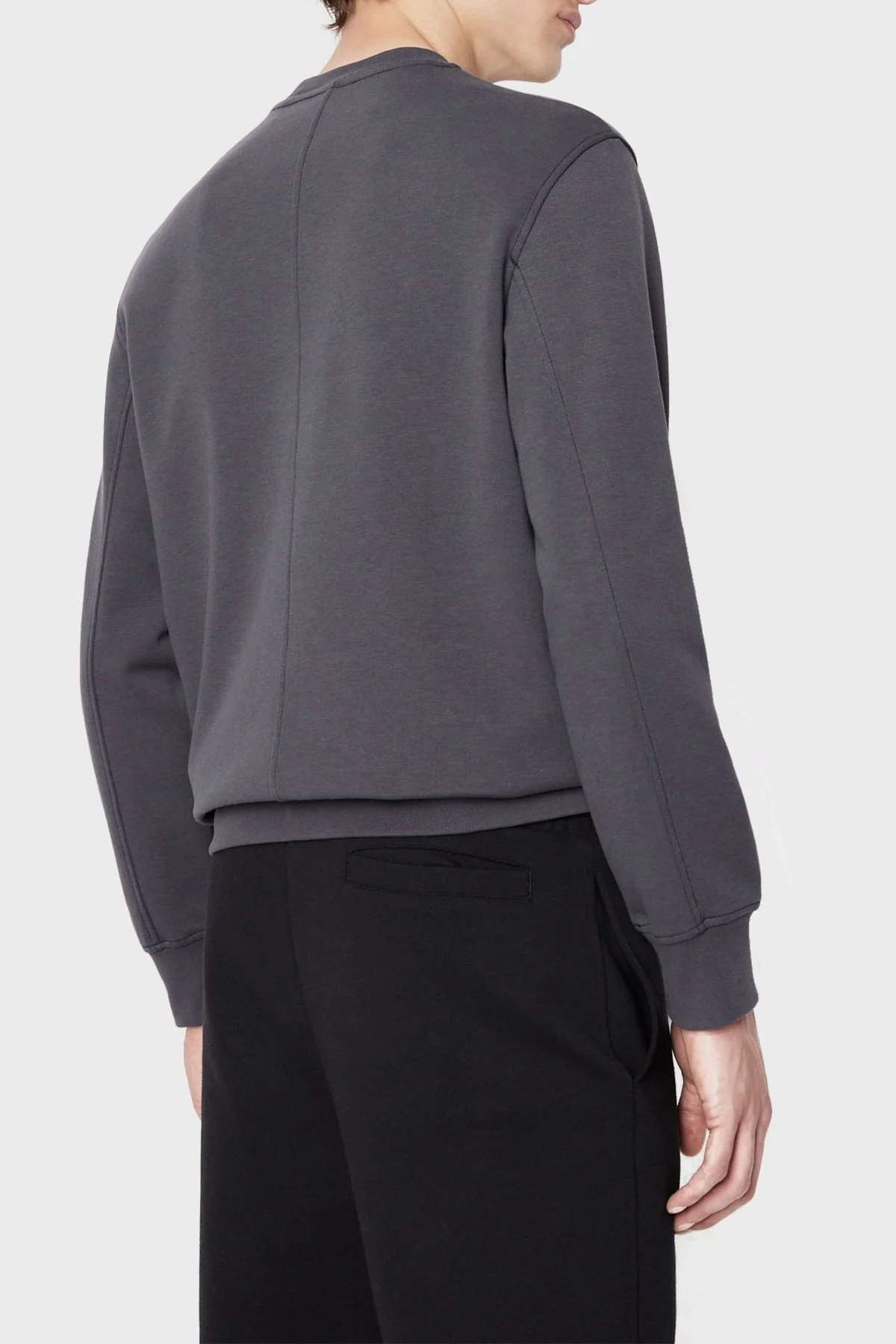 Armani Exchange Logolu Regular Fit Bisiklet Yaka Pamuklu Erkek Sweat 6LZMBE ZJCAZ 1978 ANTRASİT - 6