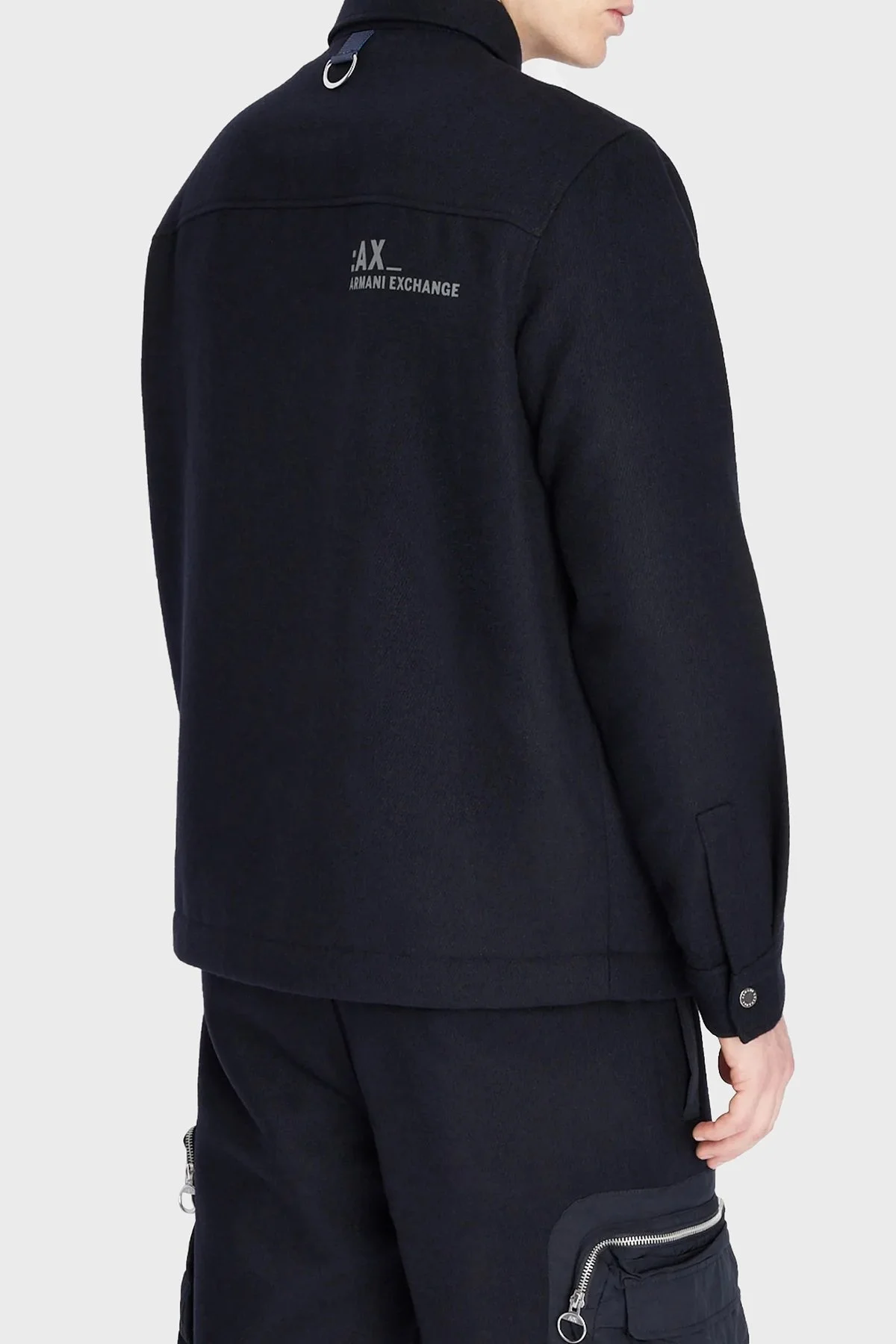 Armani Exchange Logolu Regular Fit Cepli Erkek Gömlek Ceket 6LZB39 ZNIHZ 1510 LACİVERT - 5