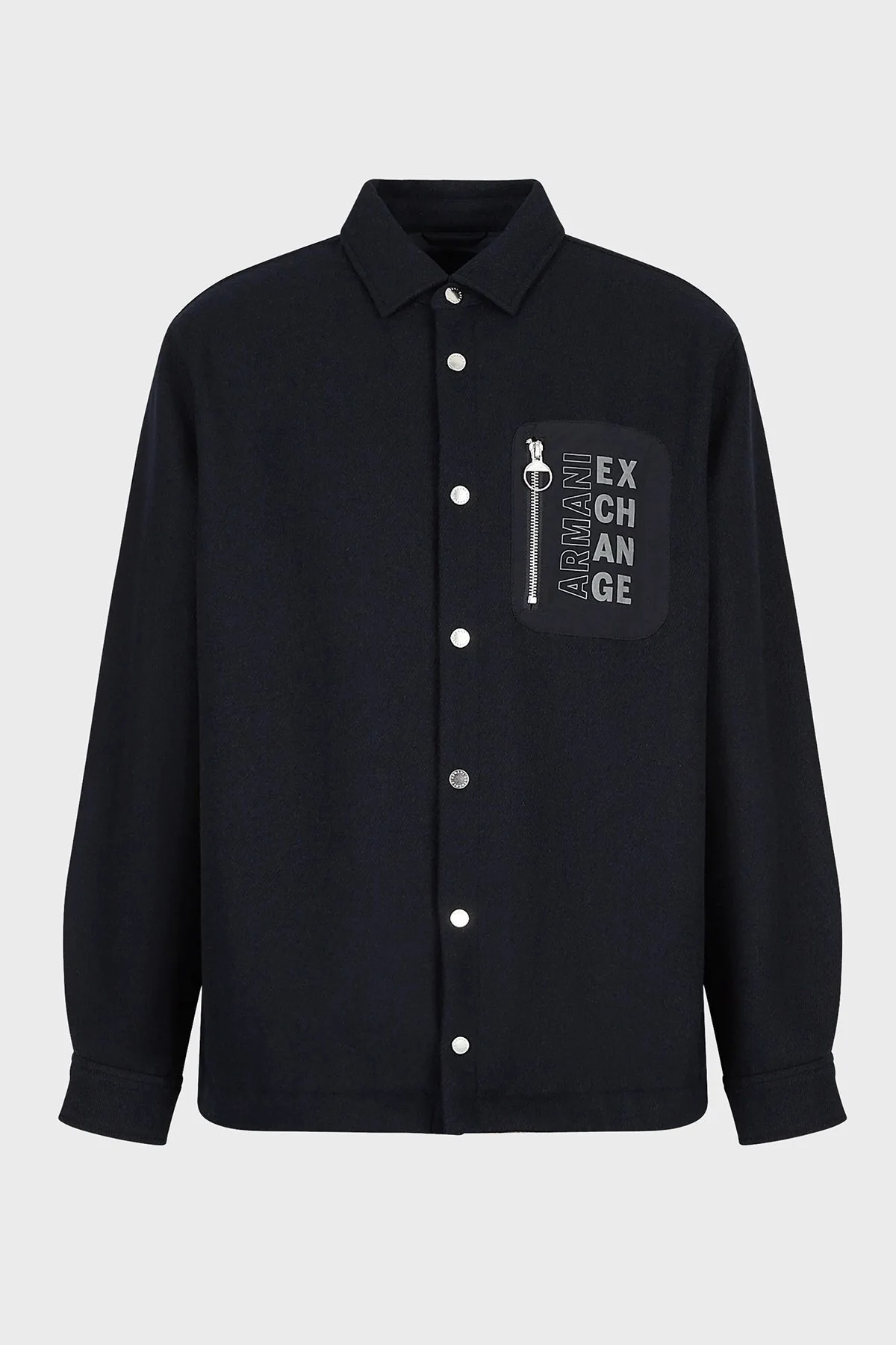 Armani Exchange Logolu Regular Fit Cepli Erkek Gömlek Ceket 6LZB39 ZNIHZ 1510 LACİVERT - 6