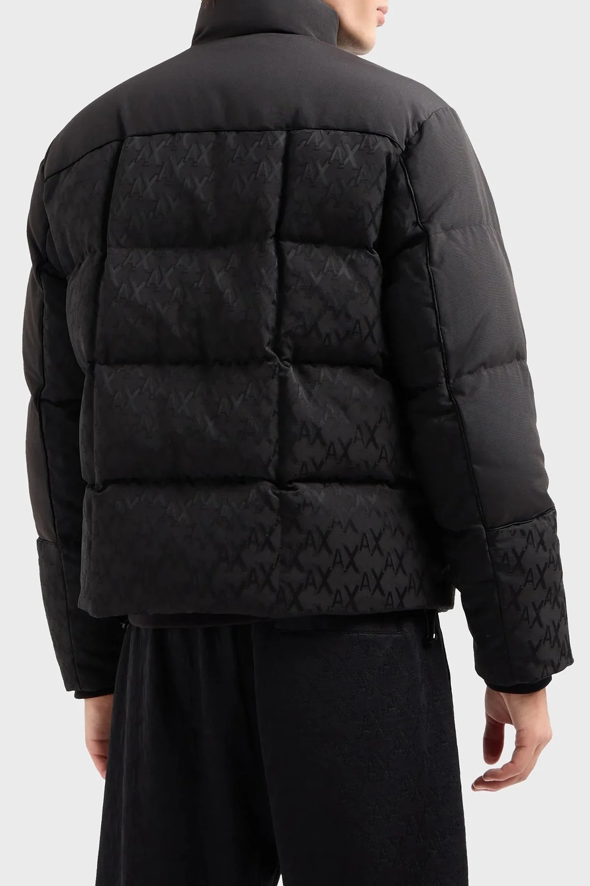 Armani Exchange Logolu Regular Fit Dik Yaka Erkek Mont 6DZBL2 ZN5GZ 1200 SİYAH - 3