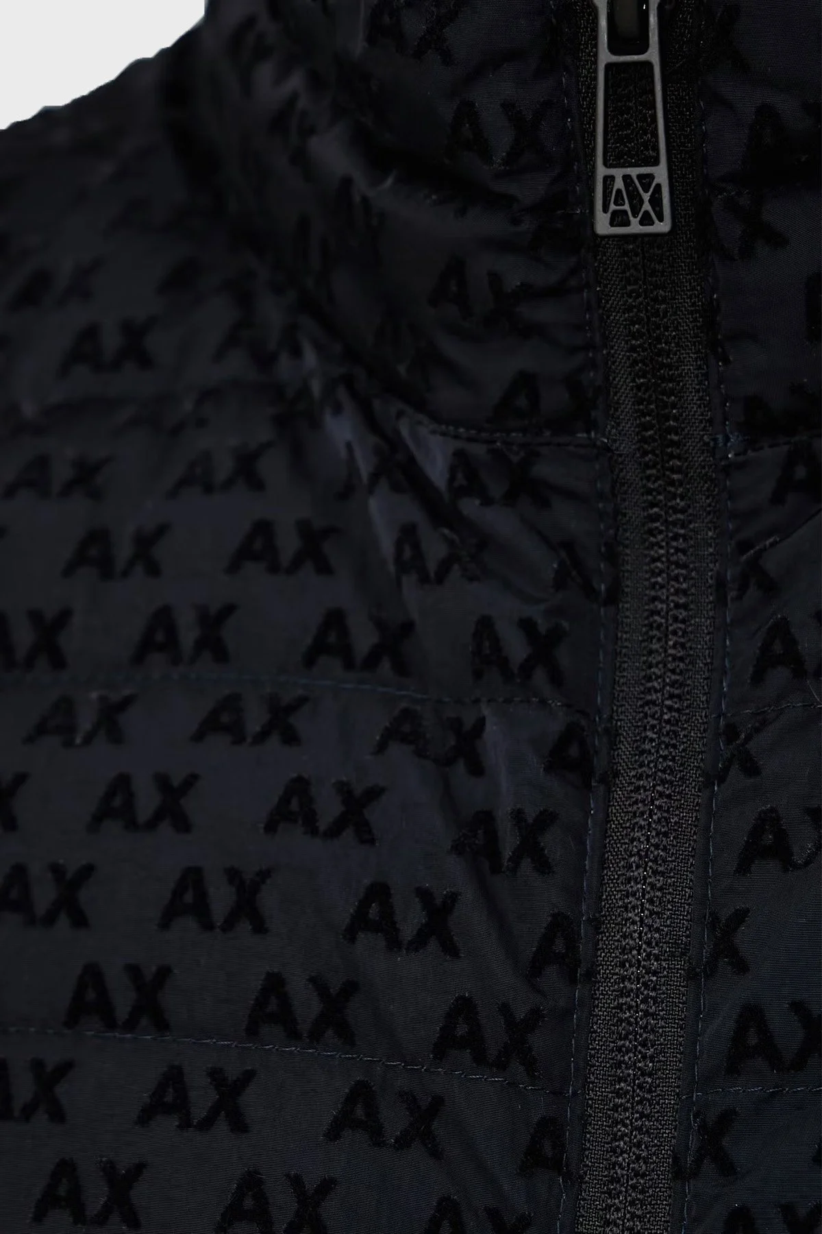 Armani Exchange Logolu Regular Fit Dik Yaka Fermuarlı Erkek Yelek XM003511 AF19870 UB101 Lacivert - 5