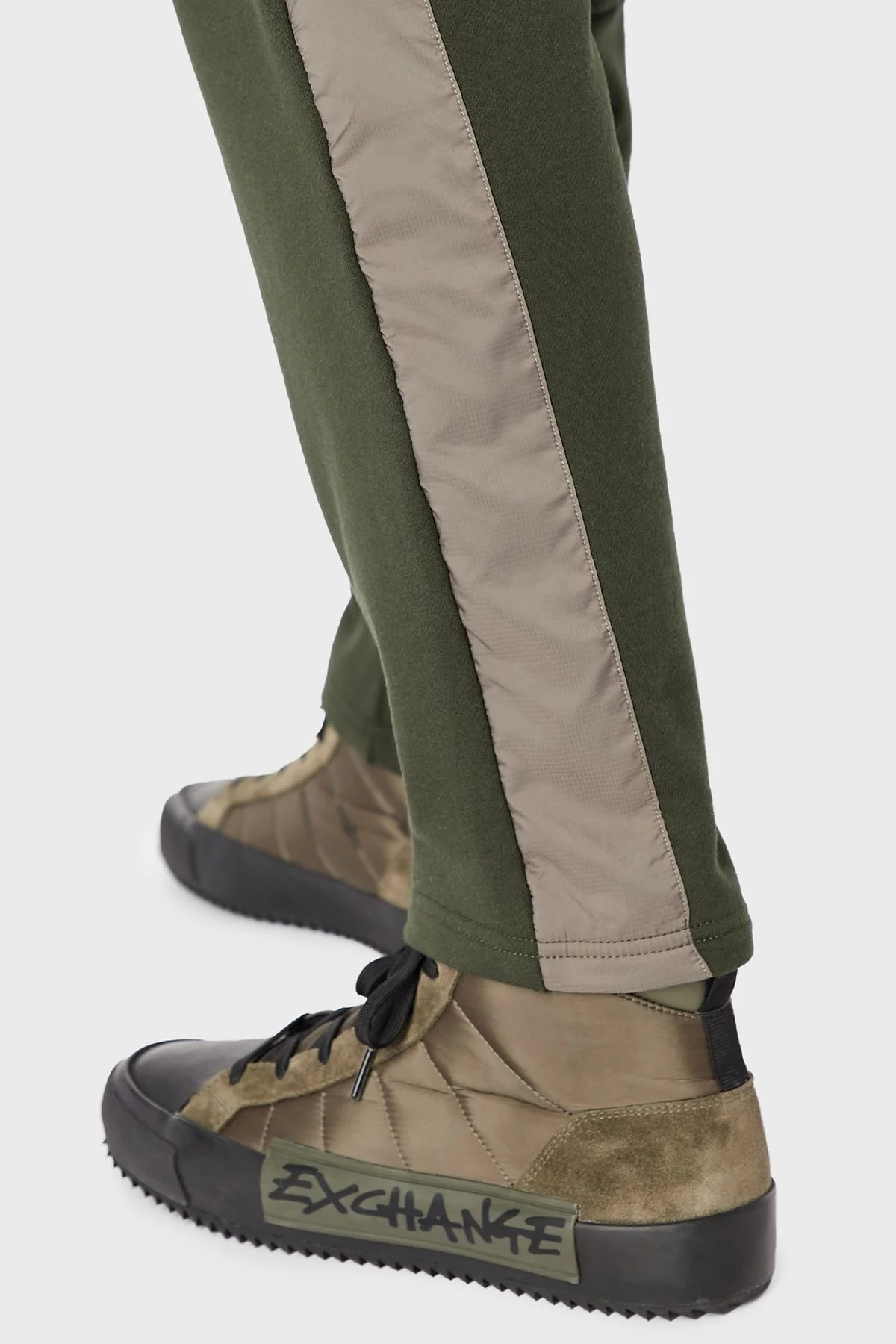 Armani Exchange Logolu Regular Fit Elastik Bel Bantlı Cepli Pamuklu Jogger Erkek Pantolon 6LZPFA ZJXAZ 4875 YEŞİL - 3